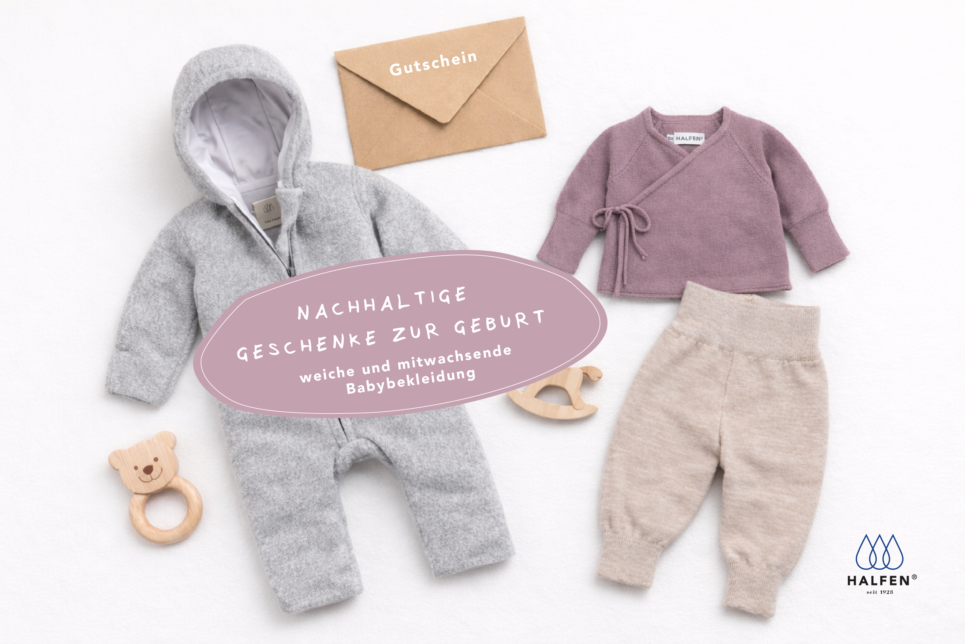 Nachhaltige Geschenke zur Geburt: weiche & mitwachsende Babykleidung