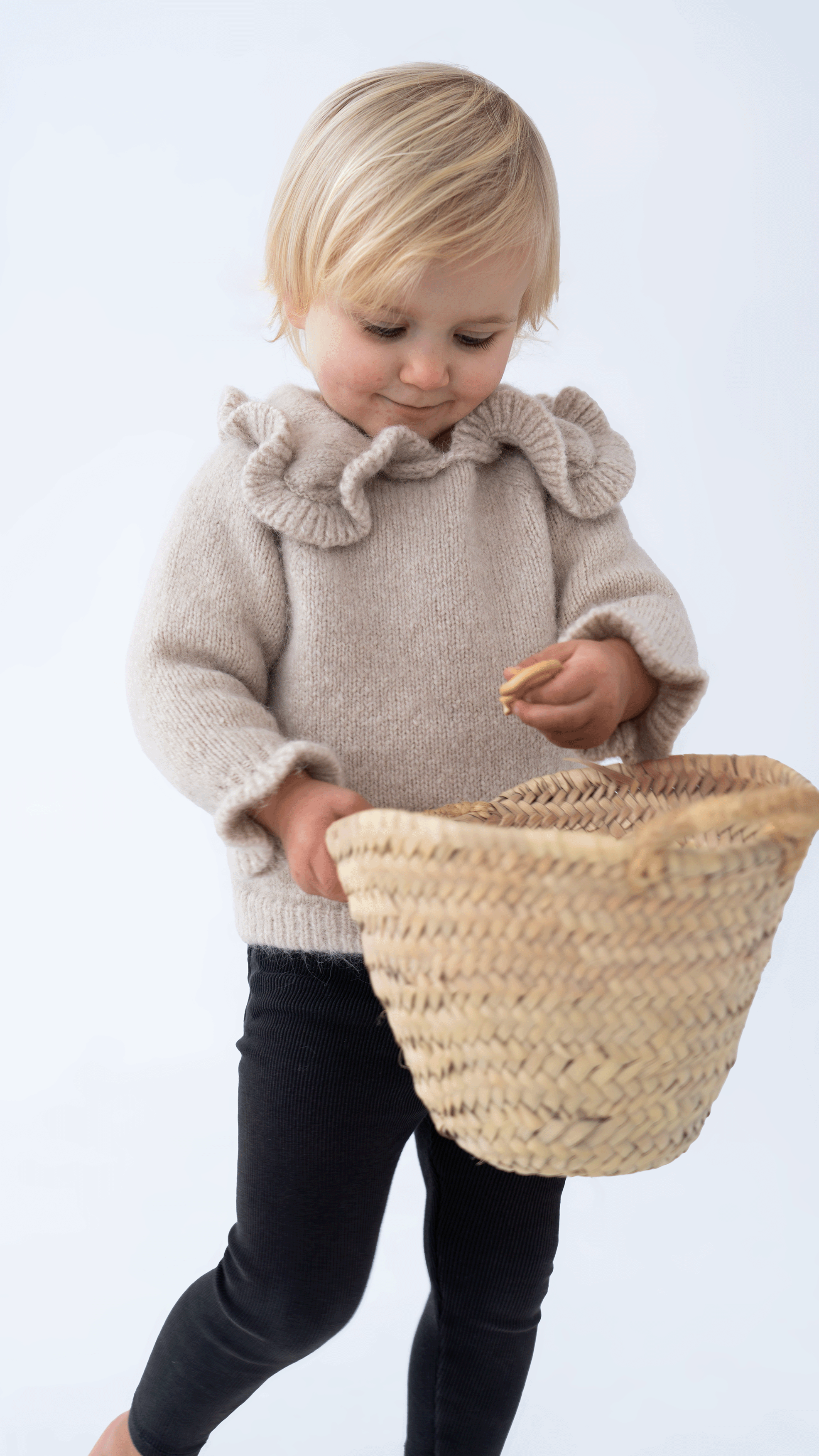 Sweater mit Peter Pan Kragen