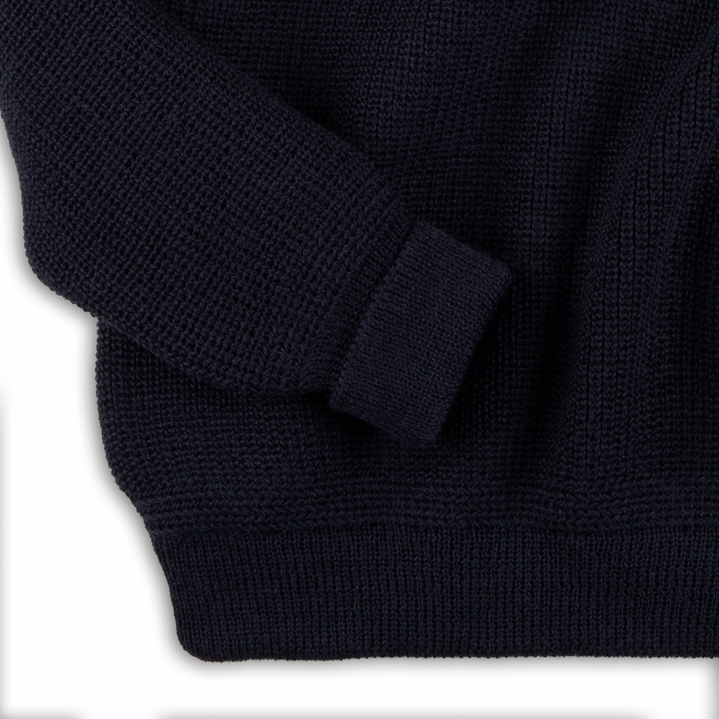 Unisex Struktur-Strick-Troyer aus Merinowolle