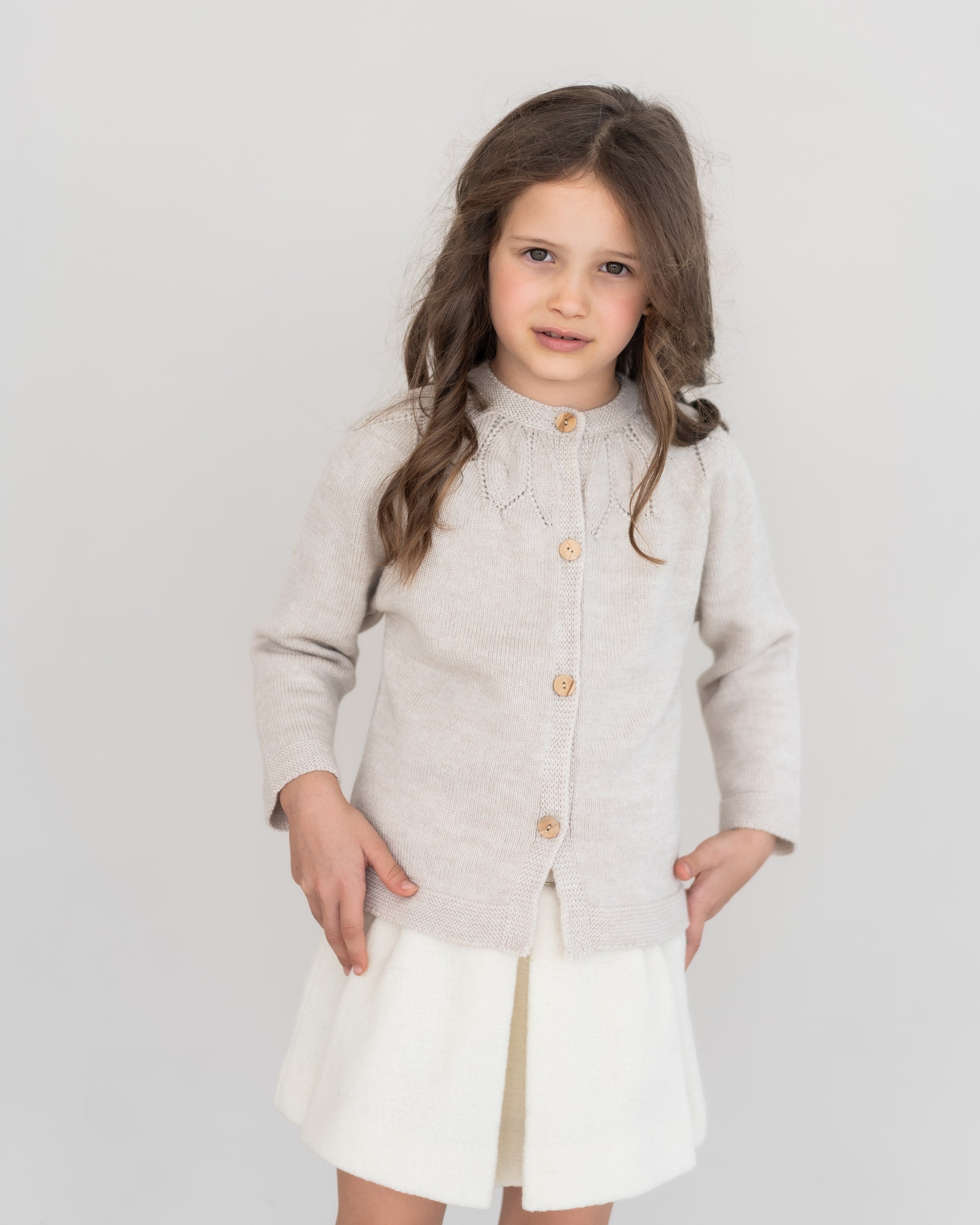 Cardigan/Sweater mit Strickmuster