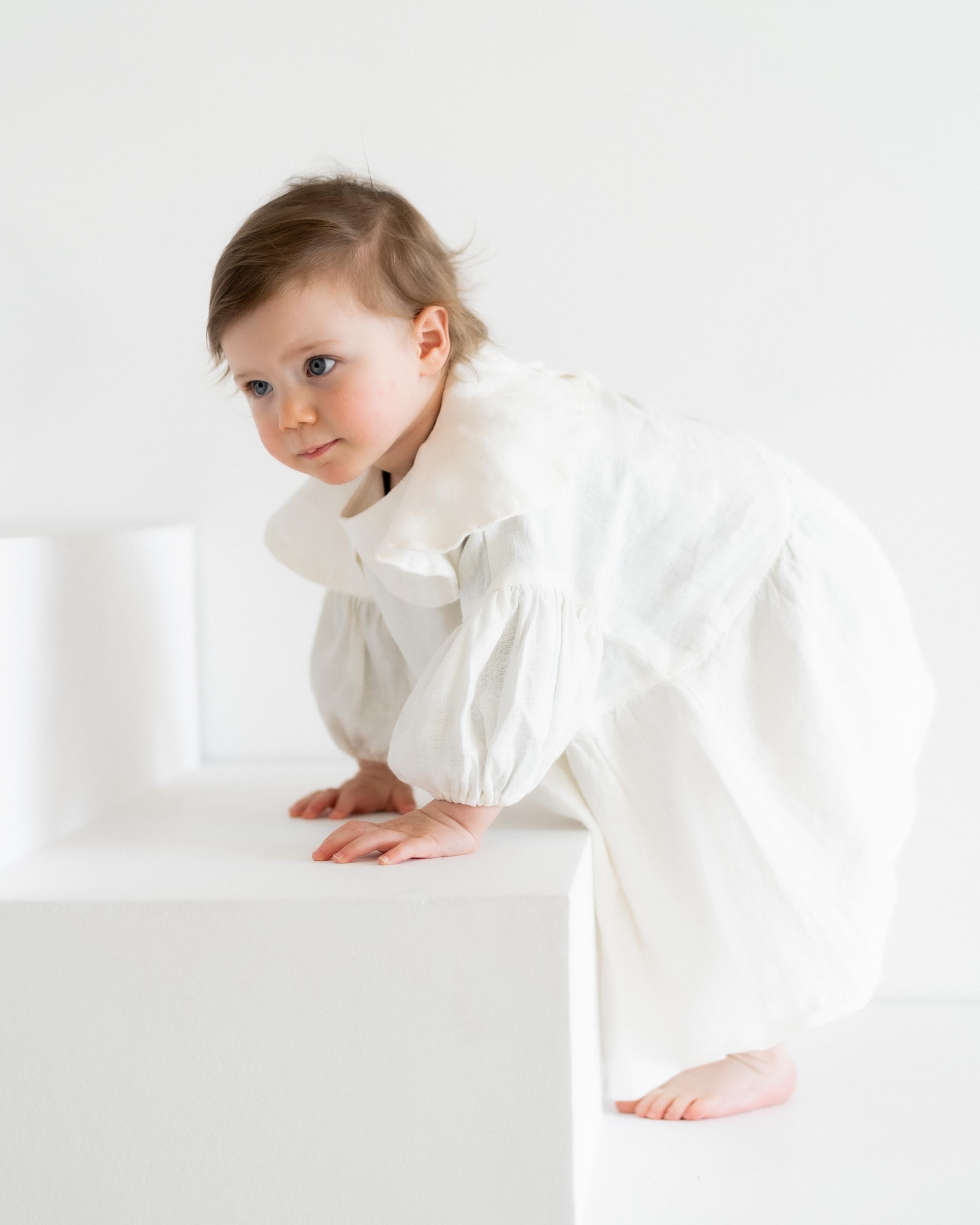 Kinder Leinen Kleid