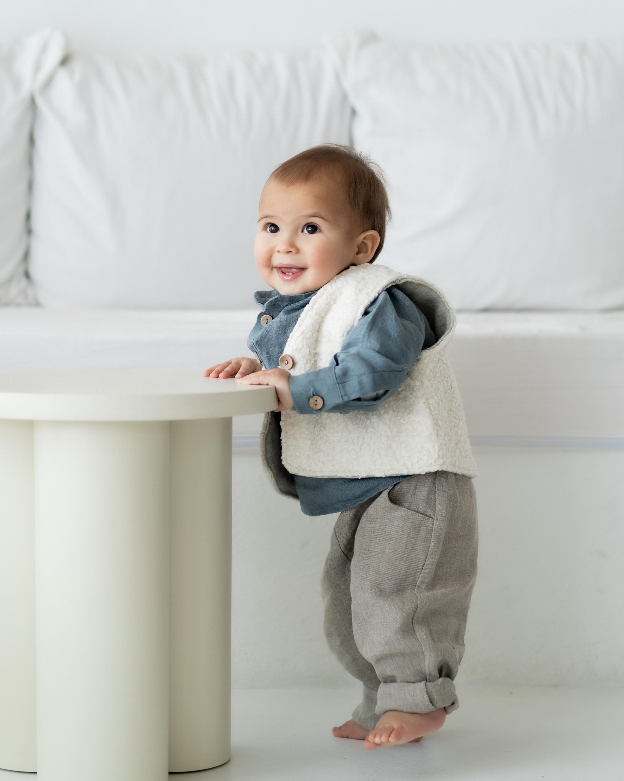 Kinder Leinen Hose