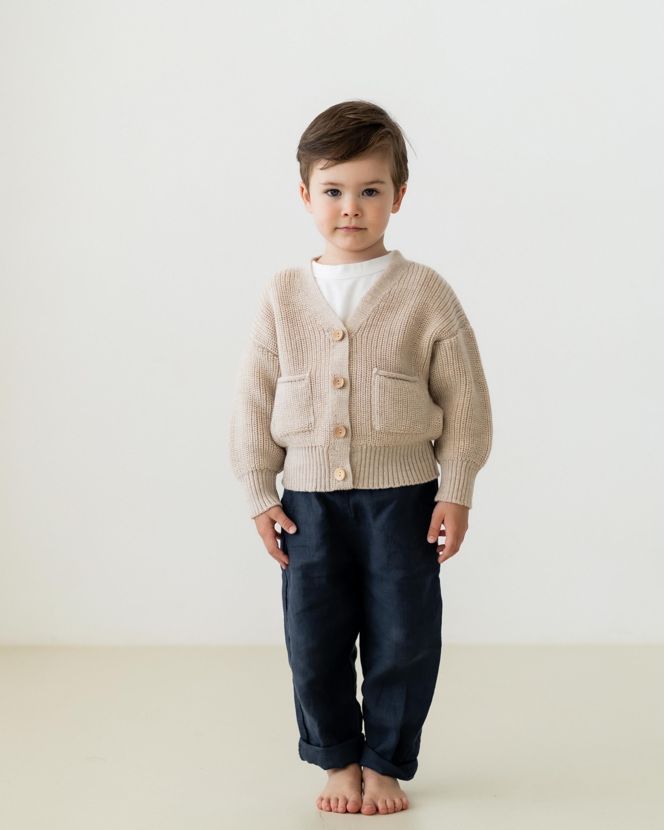 Kinder Leinen Hose