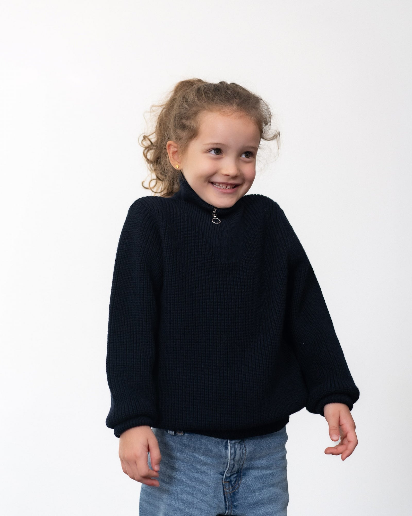 B Ware Struktur Strick Troyer | Kinder