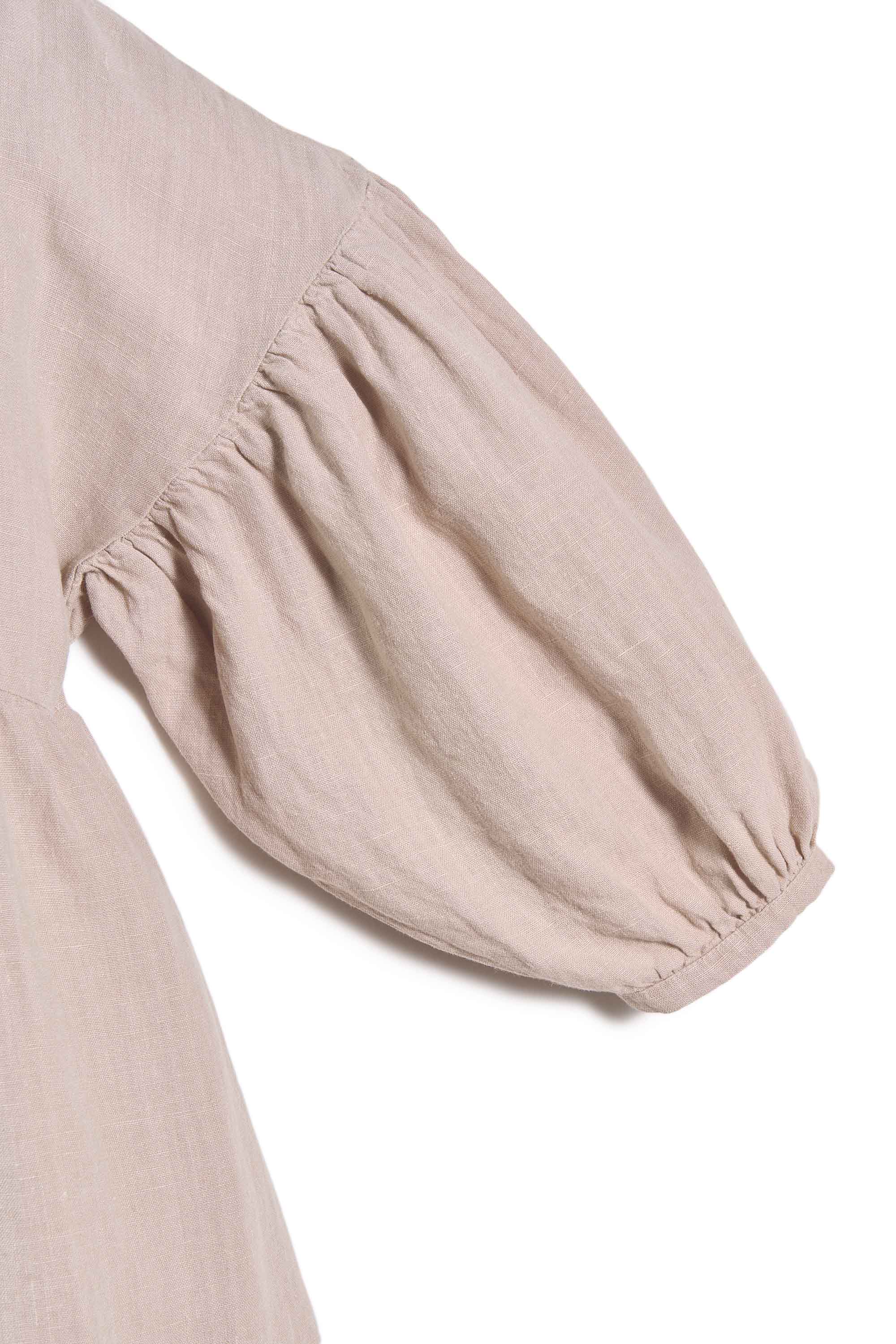 Damen Oversized Leinen Kleid
