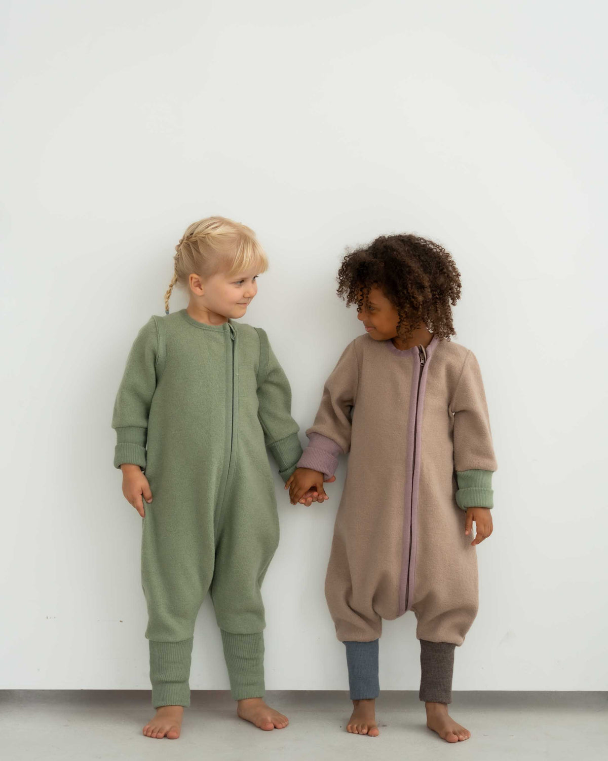 Schlafsack mit Beinen aus feinem Wollwalk | Baby & Kinder