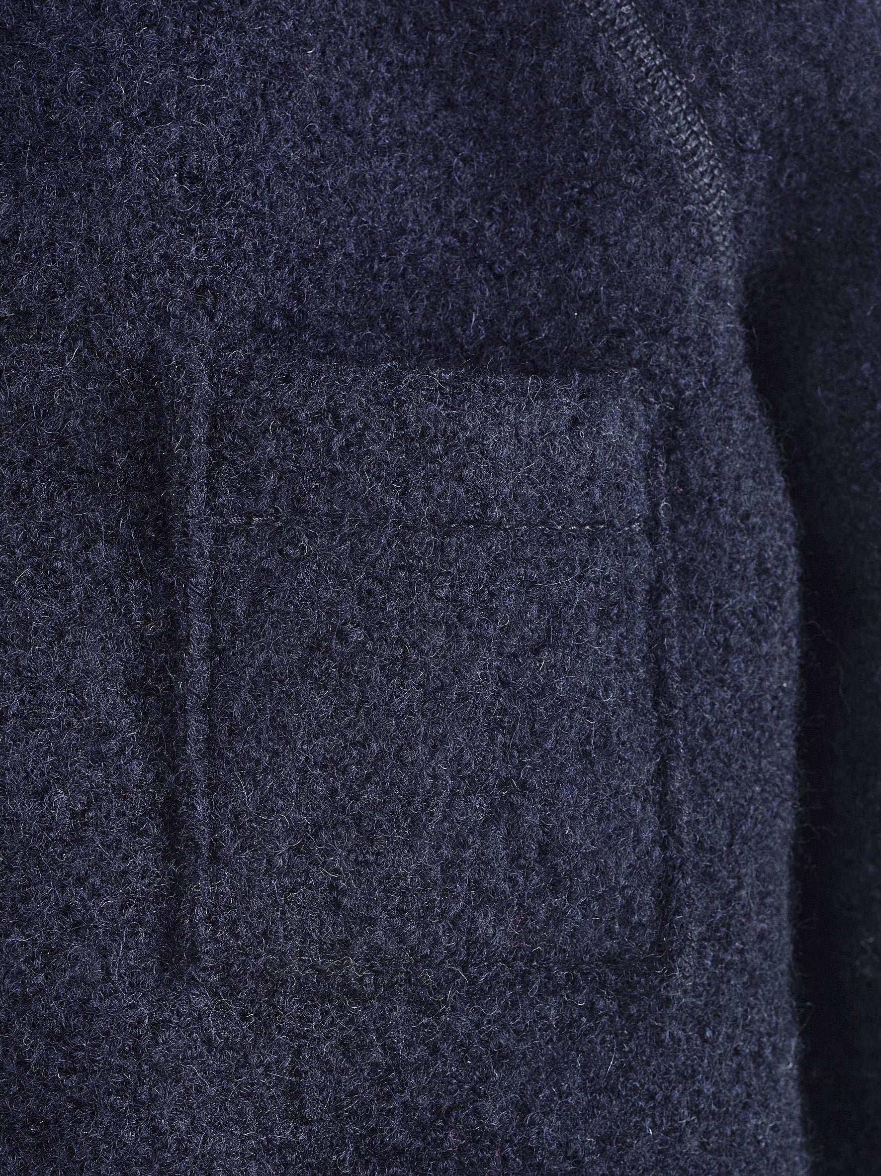 Schlichter Walkmantel mit Kapuze