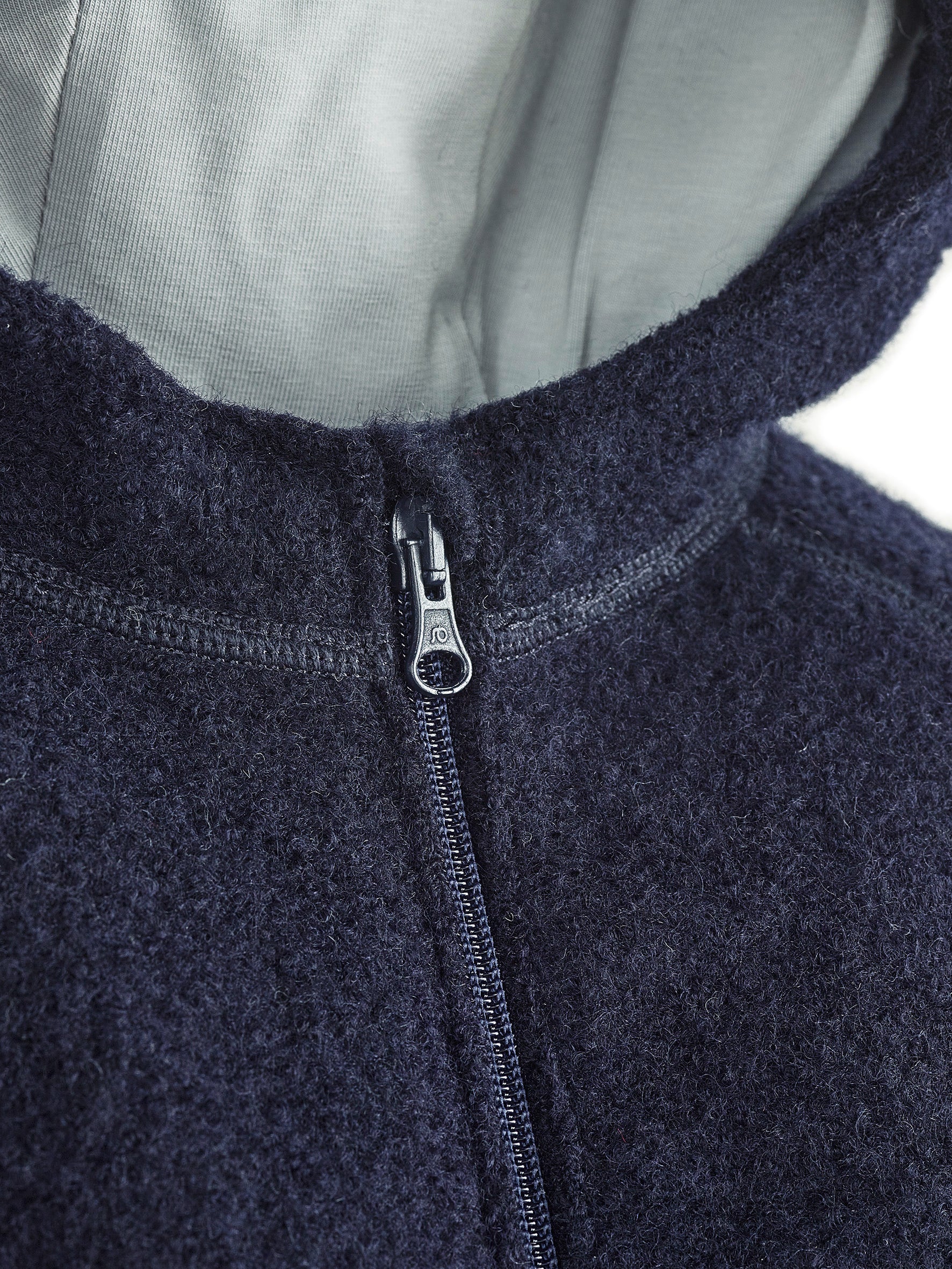 Schlichter Walkmantel mit Kapuze