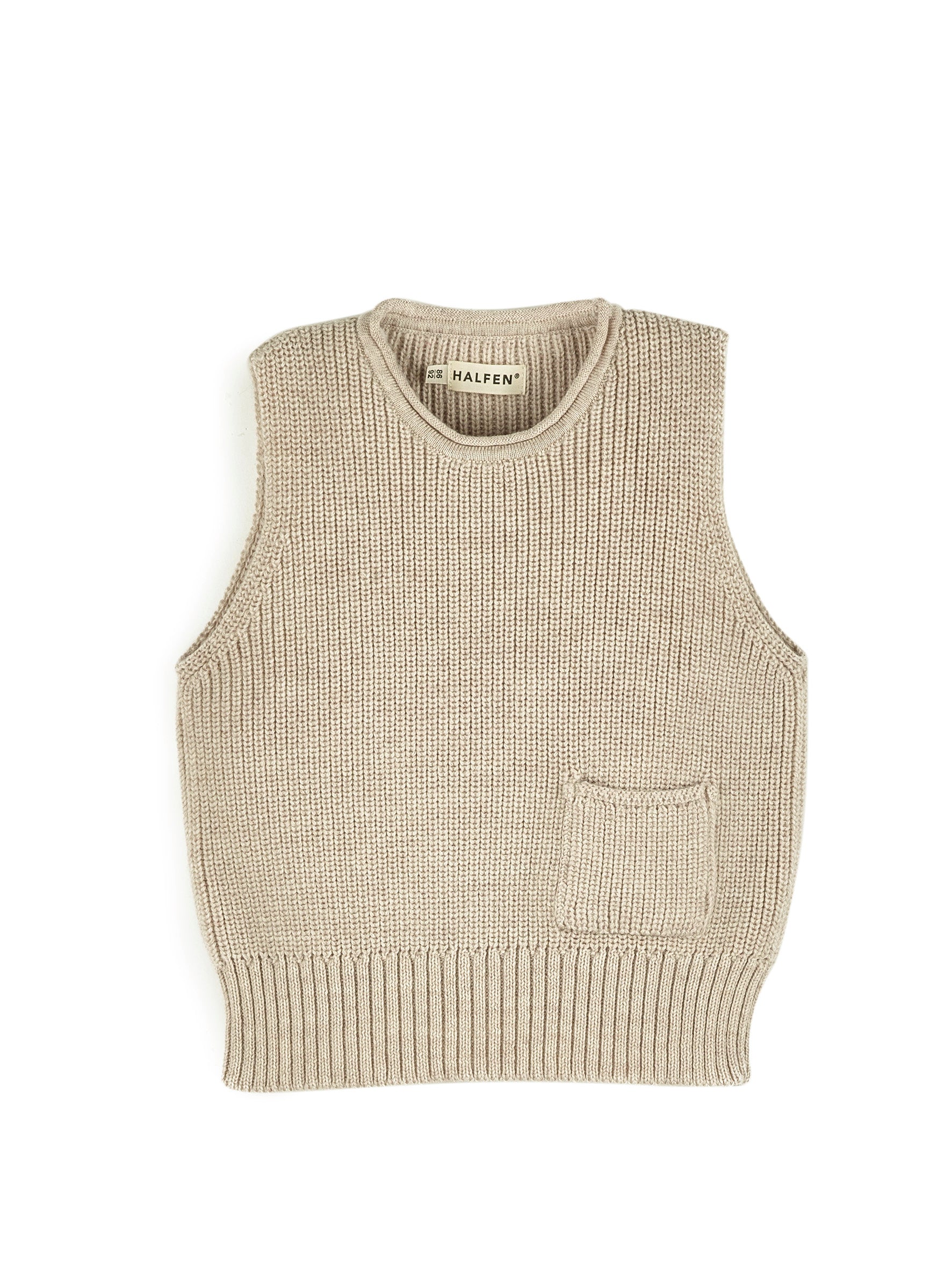 Grobstrick Pullunder aus Merino | Baby & Kinder