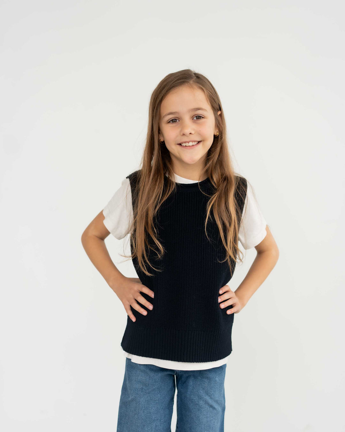 Grobstrick Pullunder aus Merino | Baby & Kinder