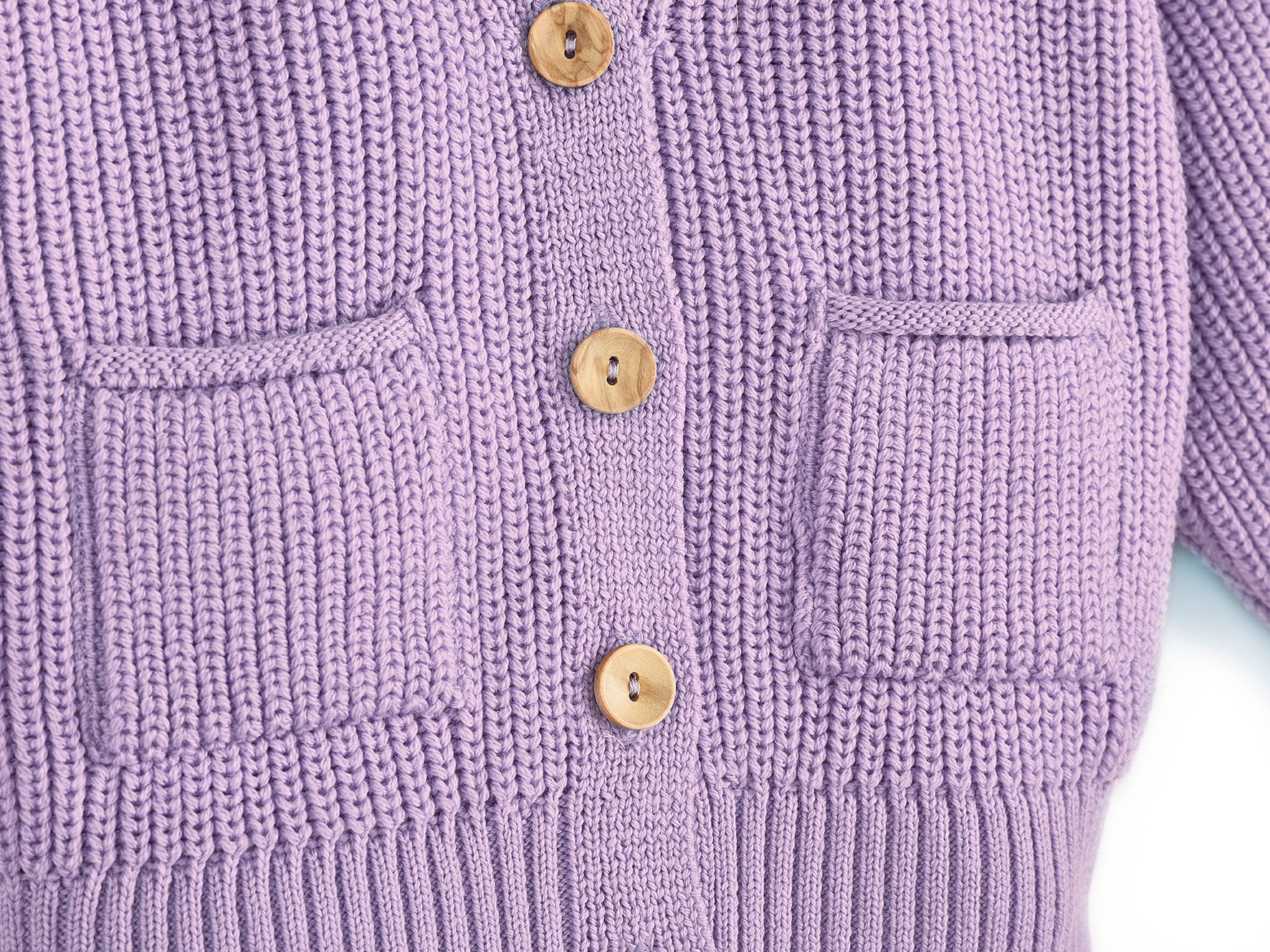 Grobstrick Cardigan mit Tasche