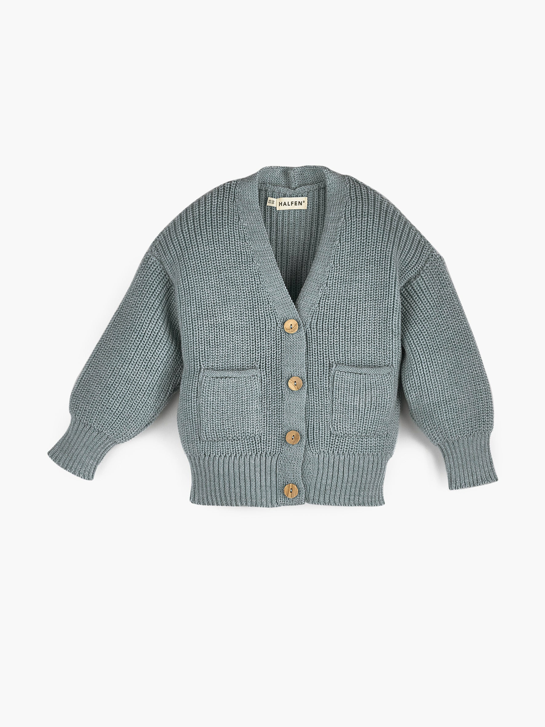 Grobstrick Cardigan mit Tasche
