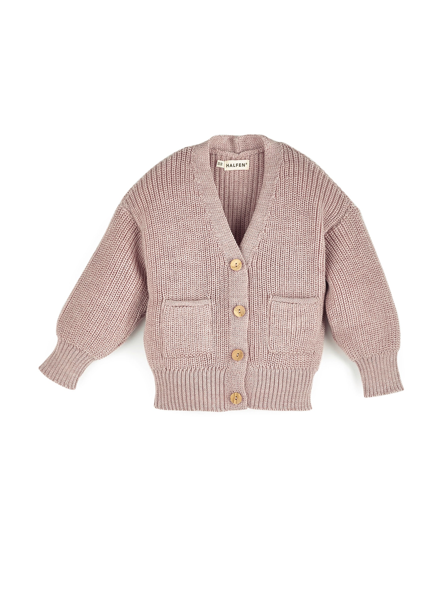 Grobstrick Cardigan mit Tasche