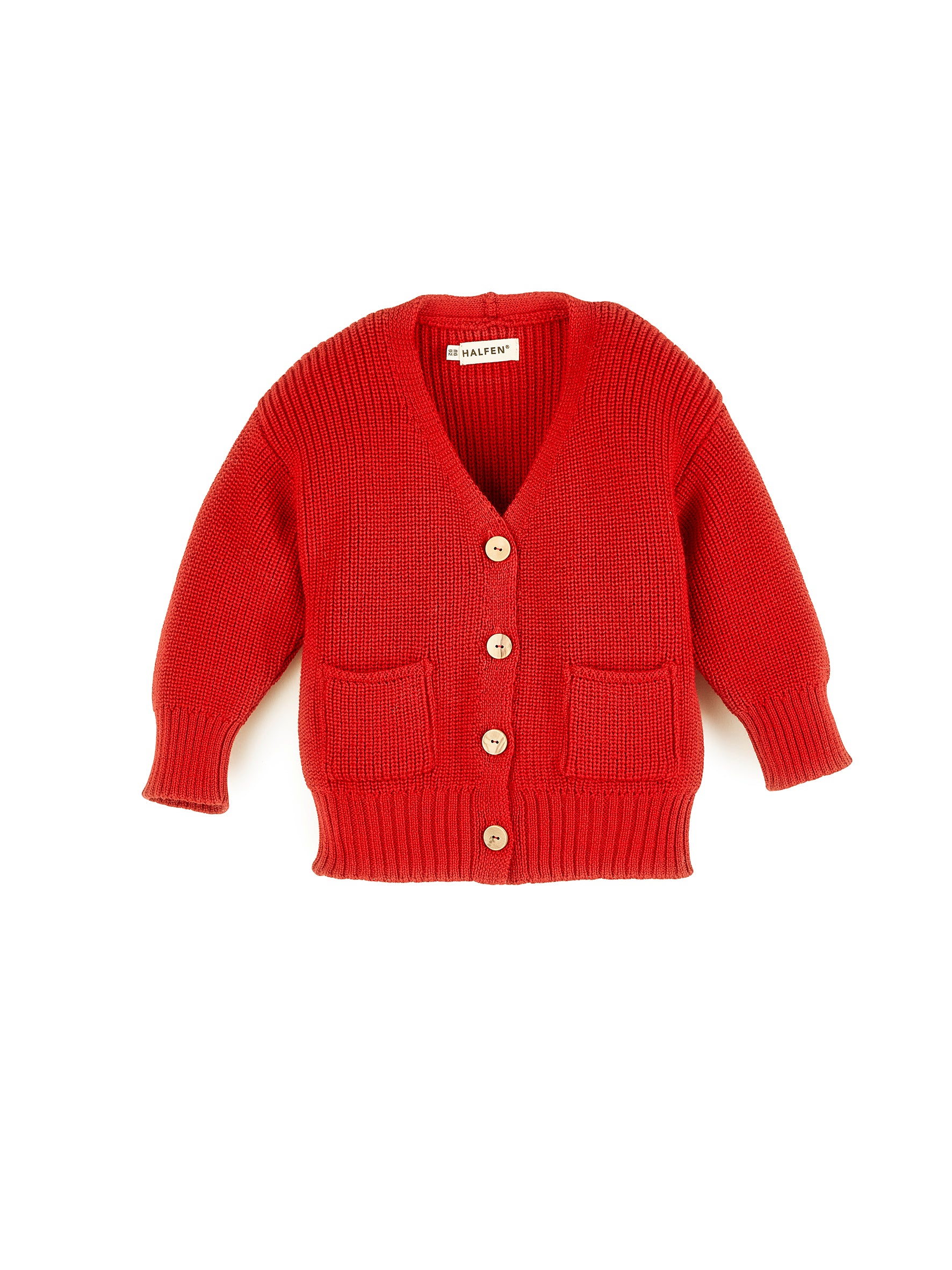 Grobstrick Cardigan mit Tasche