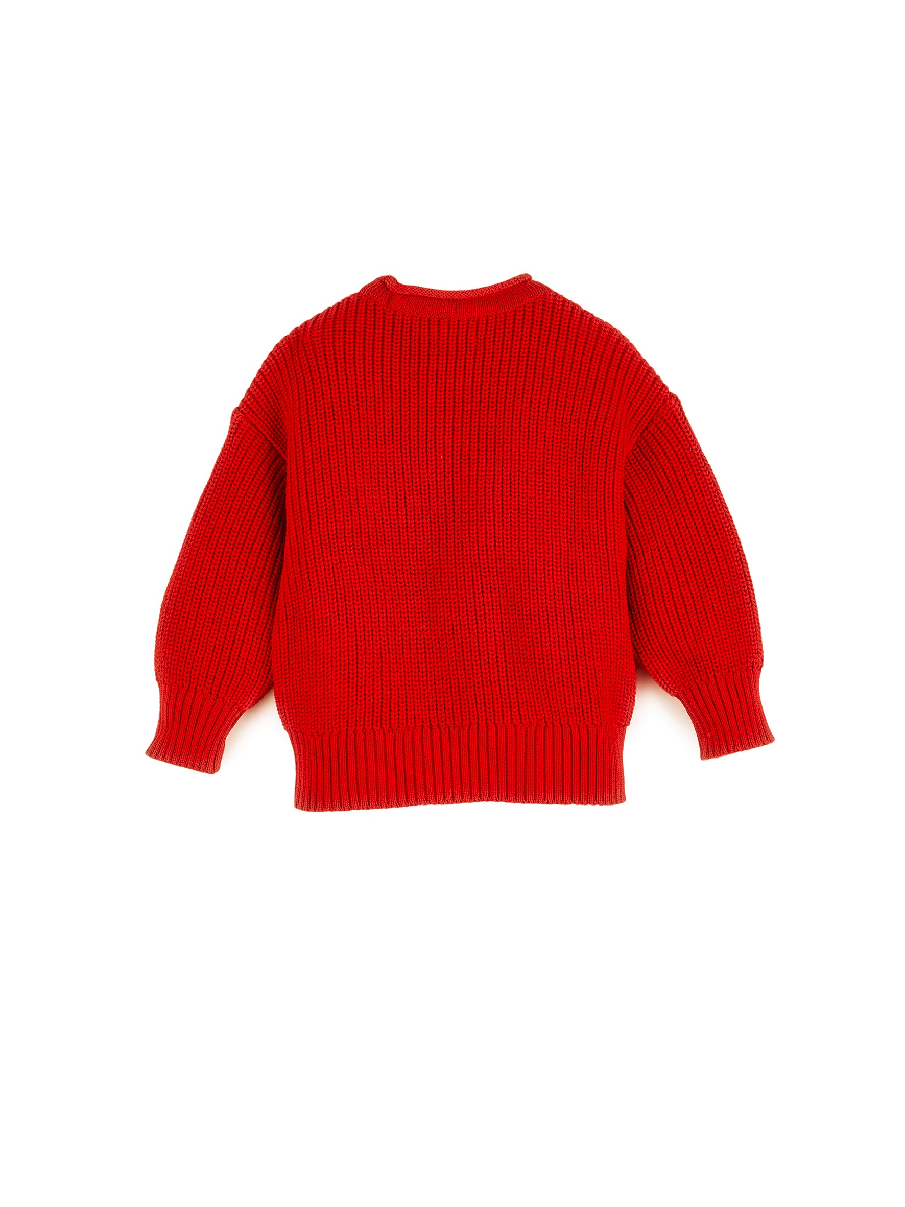 Grobstrick Sweater mit Tasche