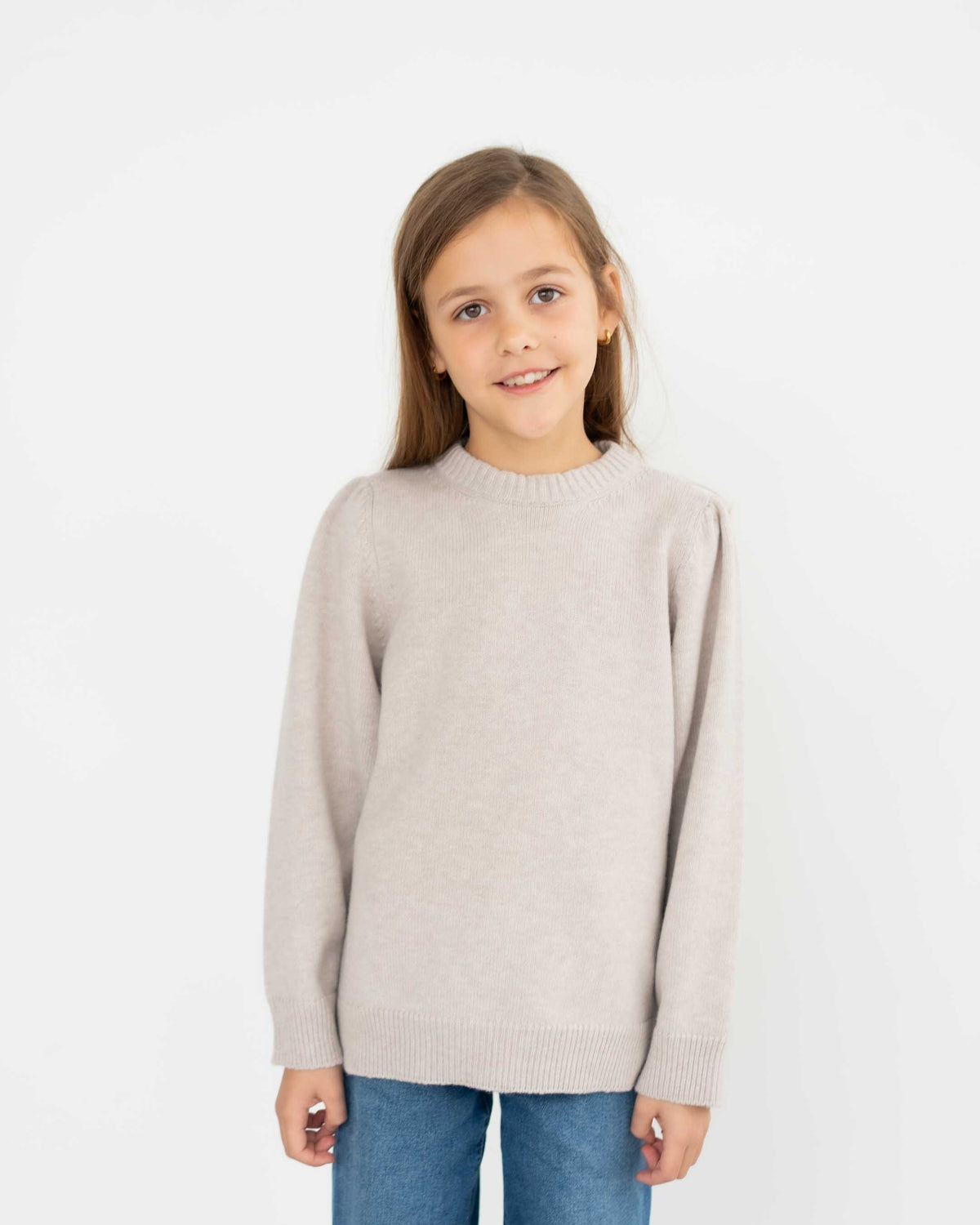 Puffärmel Pullover aus Cashmere Merino | Kinder