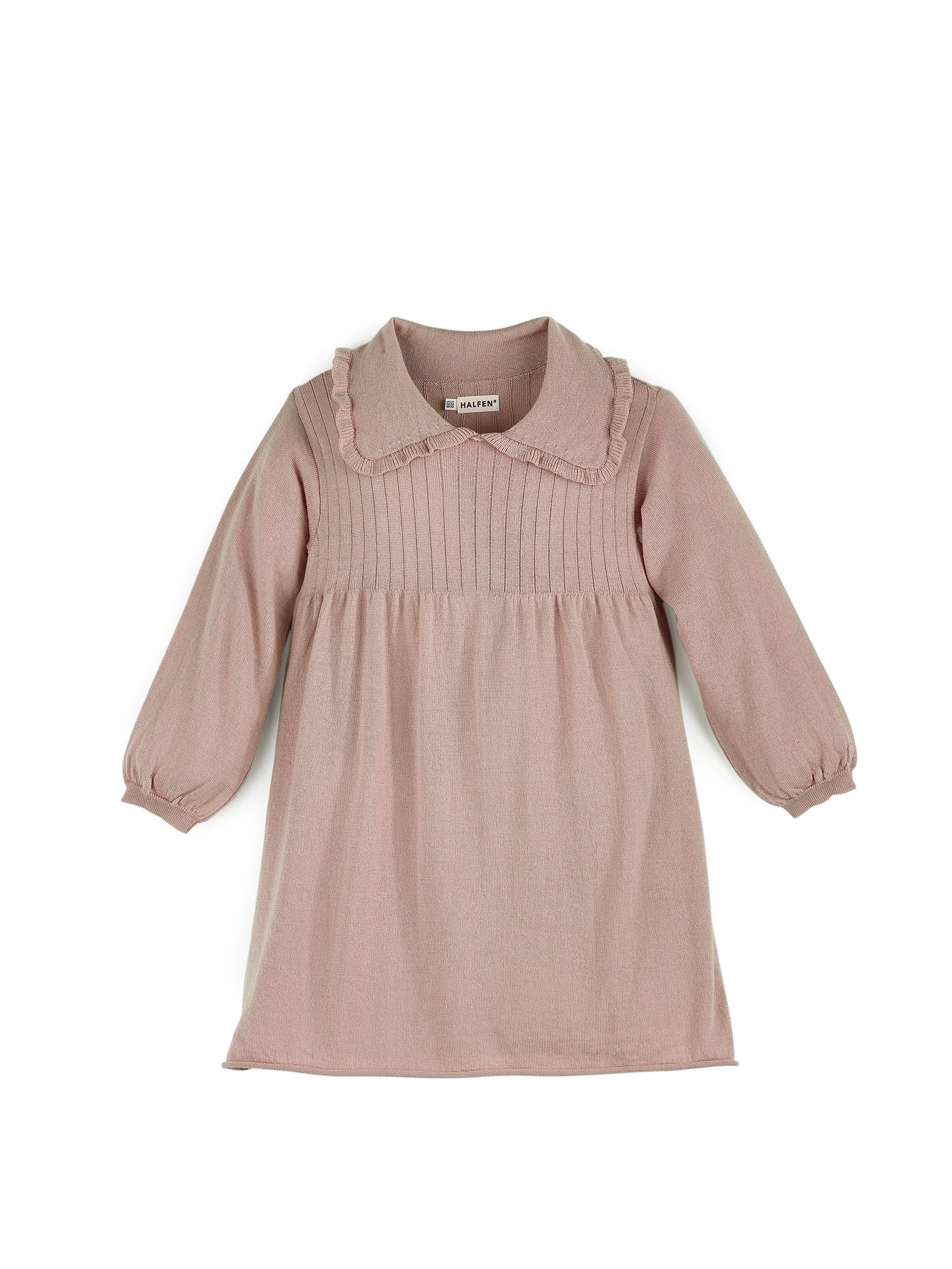 Strickkleid mit Kragen