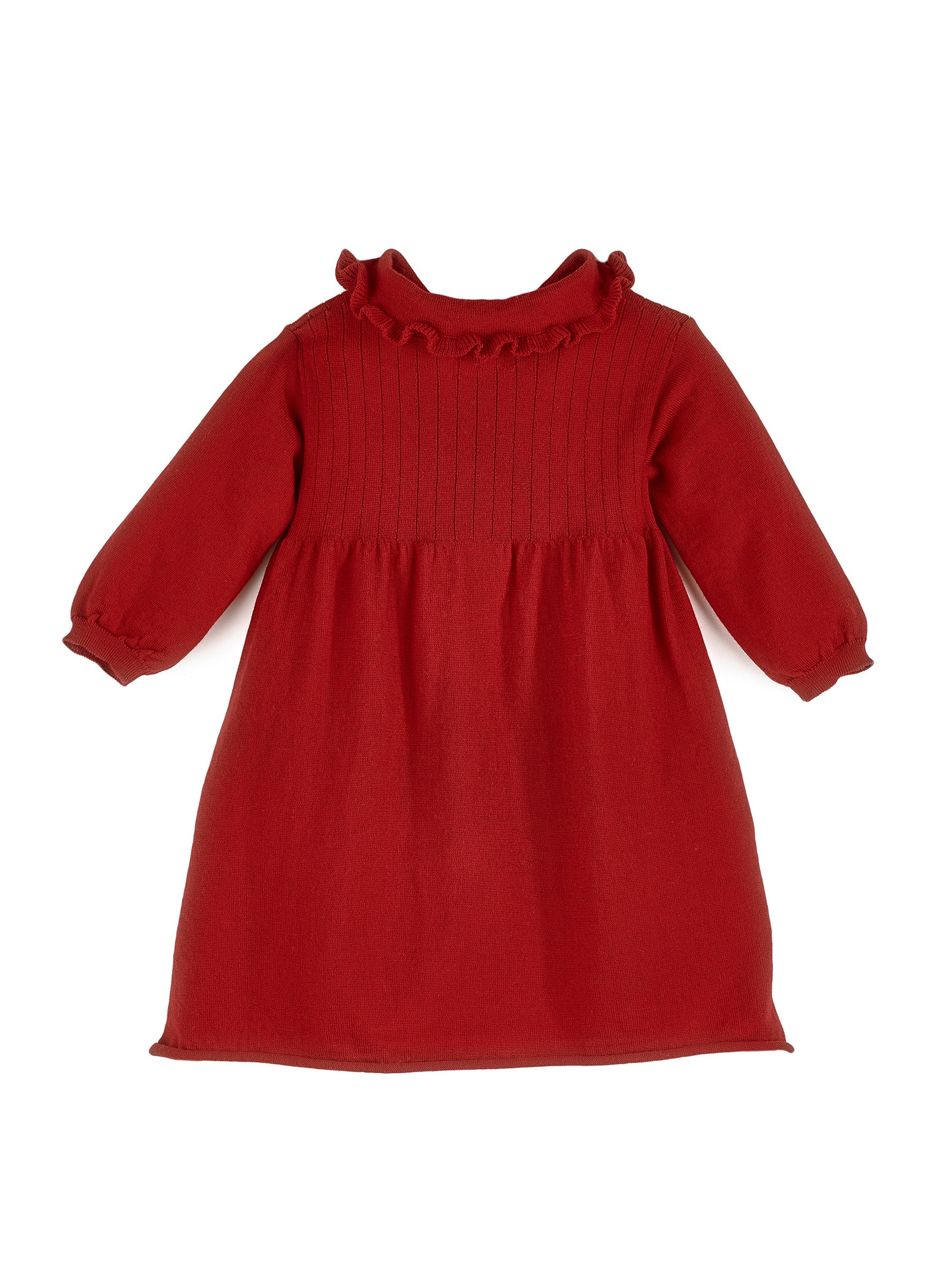 Strickkleid mit Kragen