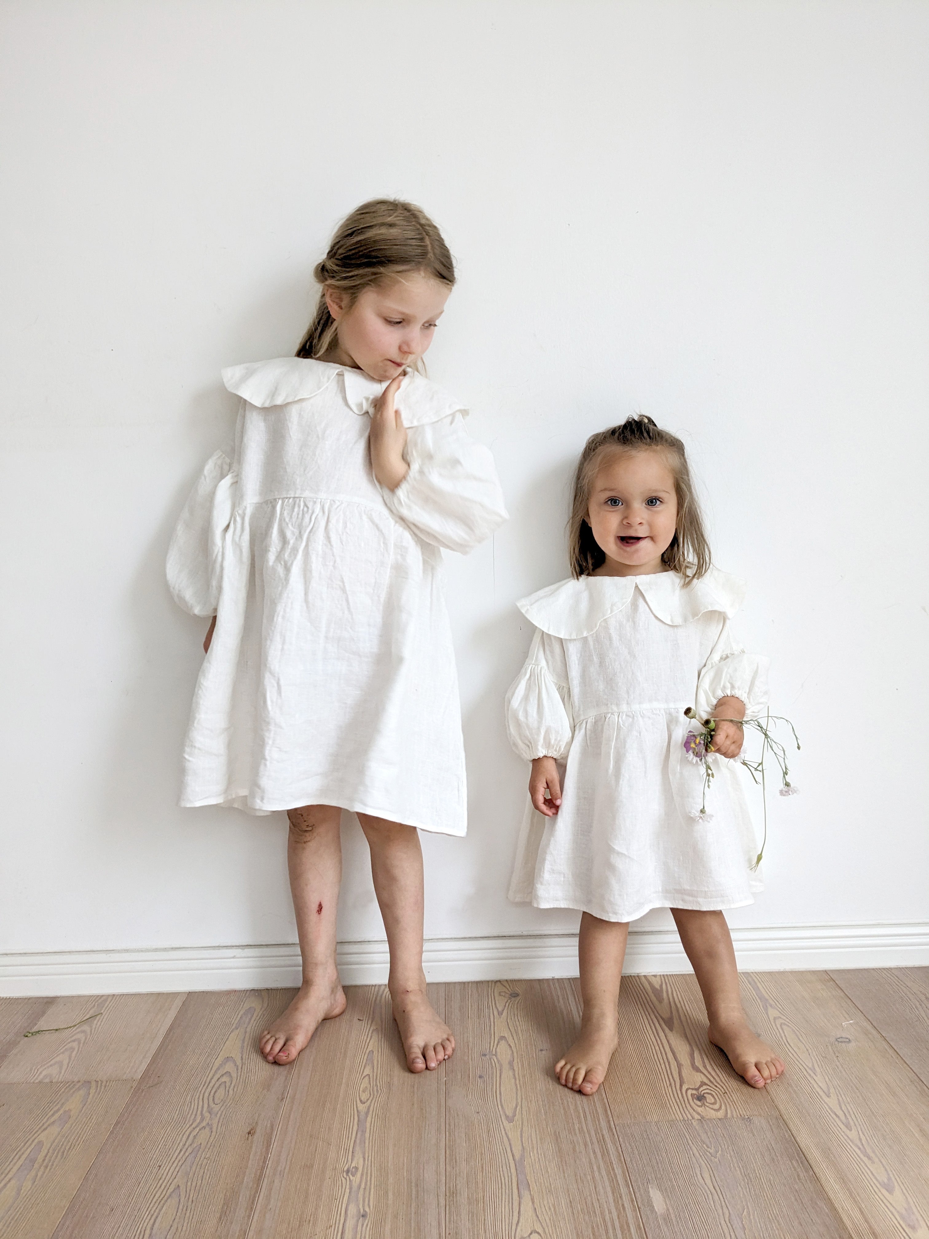 Kinder Leinen Kleid