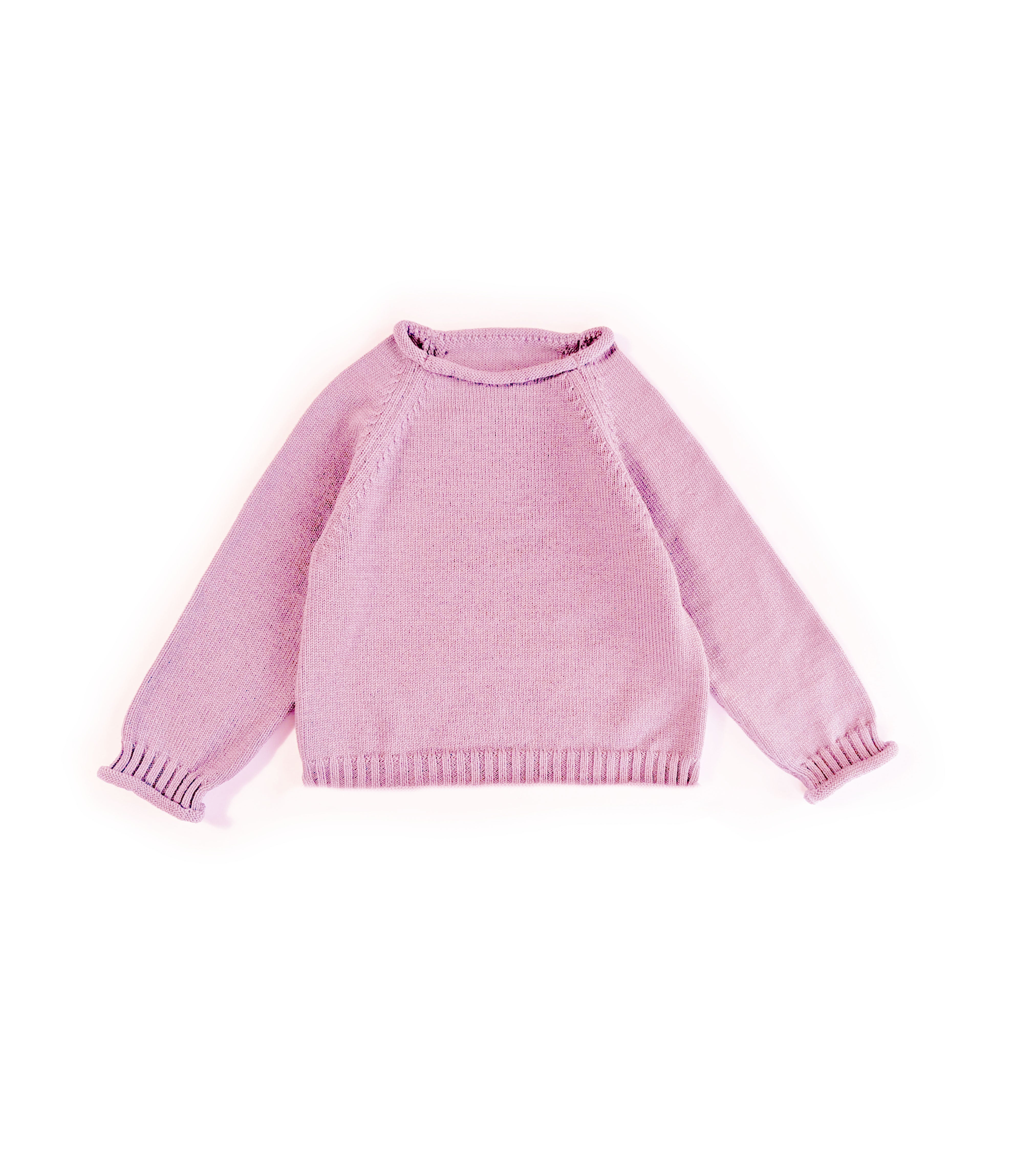 easy Sweater mit Rollkanten