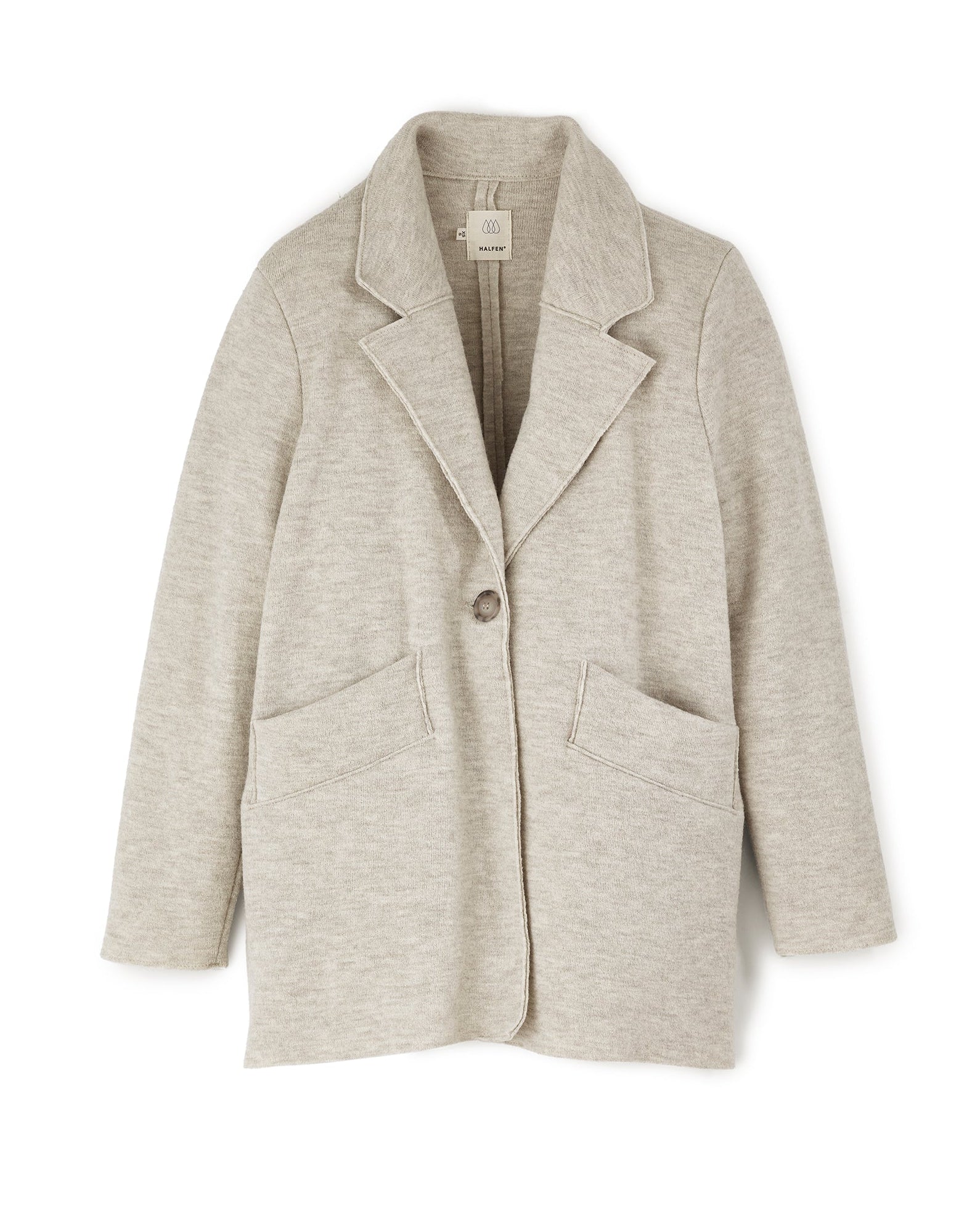 Blazer Klassisch aus feinem Walk | Damen