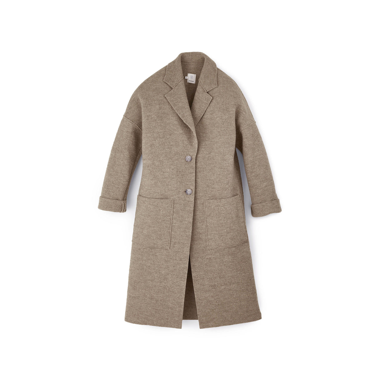 Langer Mantel aus Walk | Damen