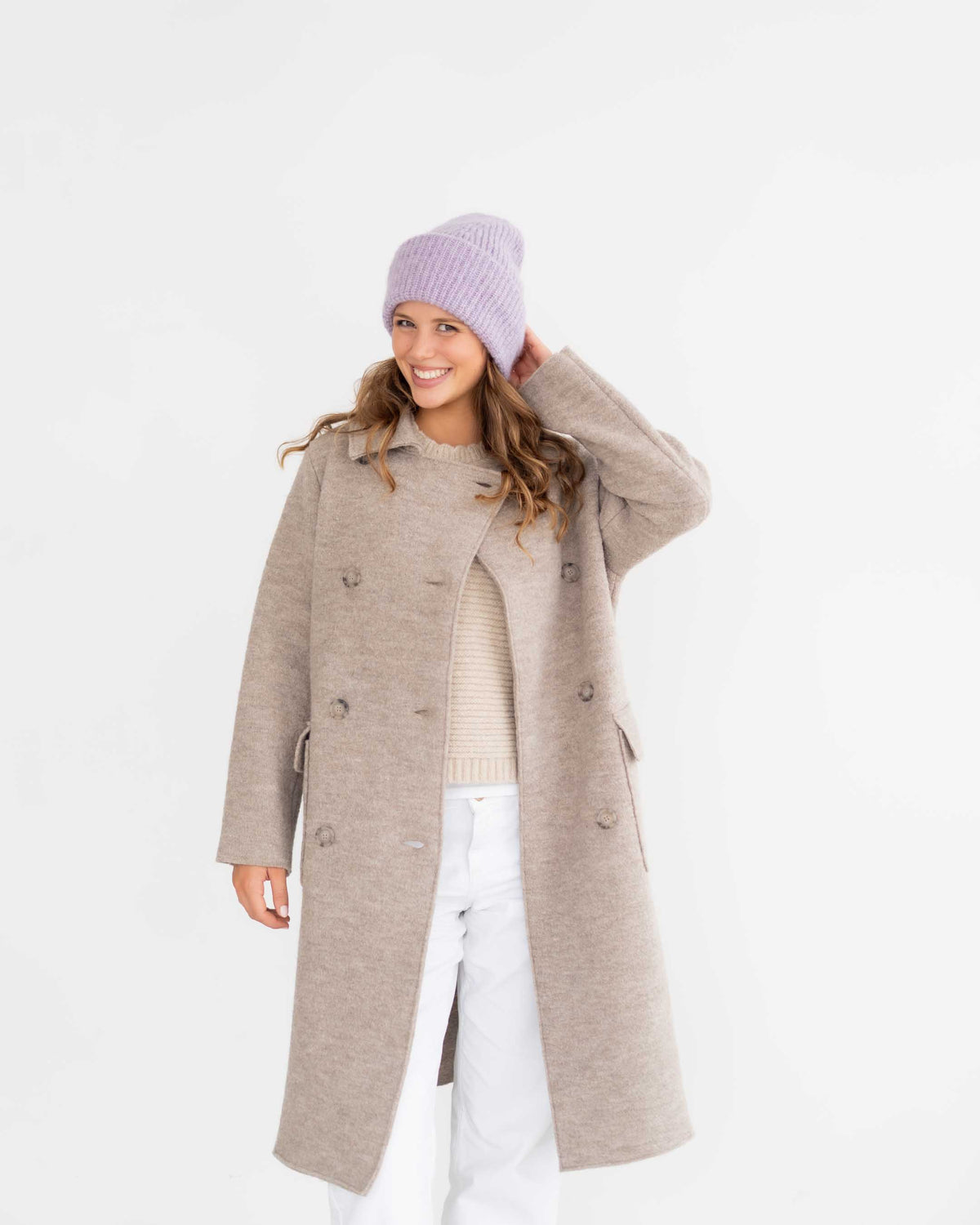 langer Walk Zweireiher Mantel | Damen