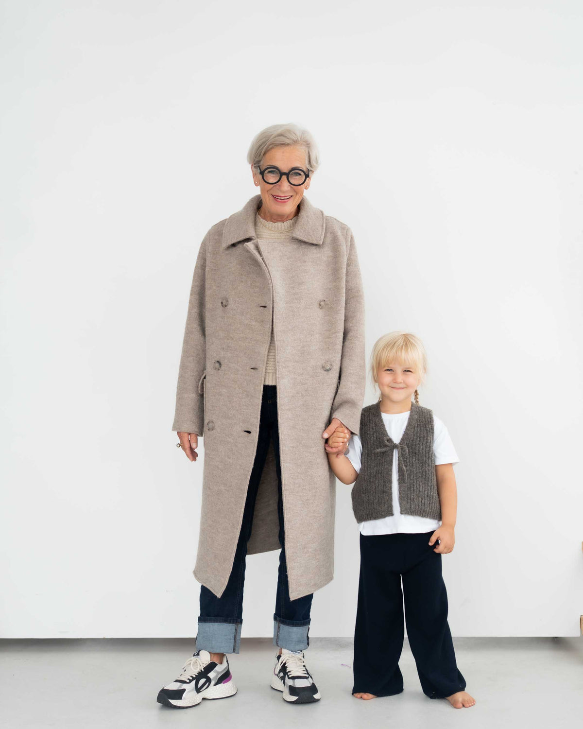 langer Walk Zweireiher Mantel | Damen