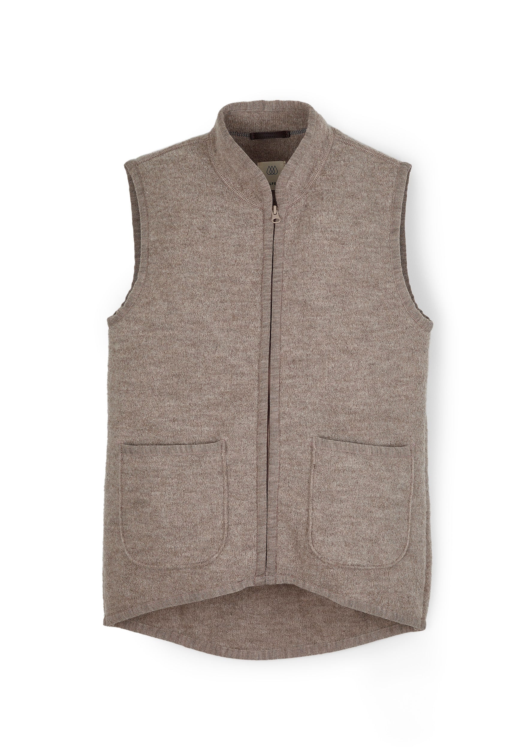 Weste mit Reissverschluss aus Wollwalk | Unisex