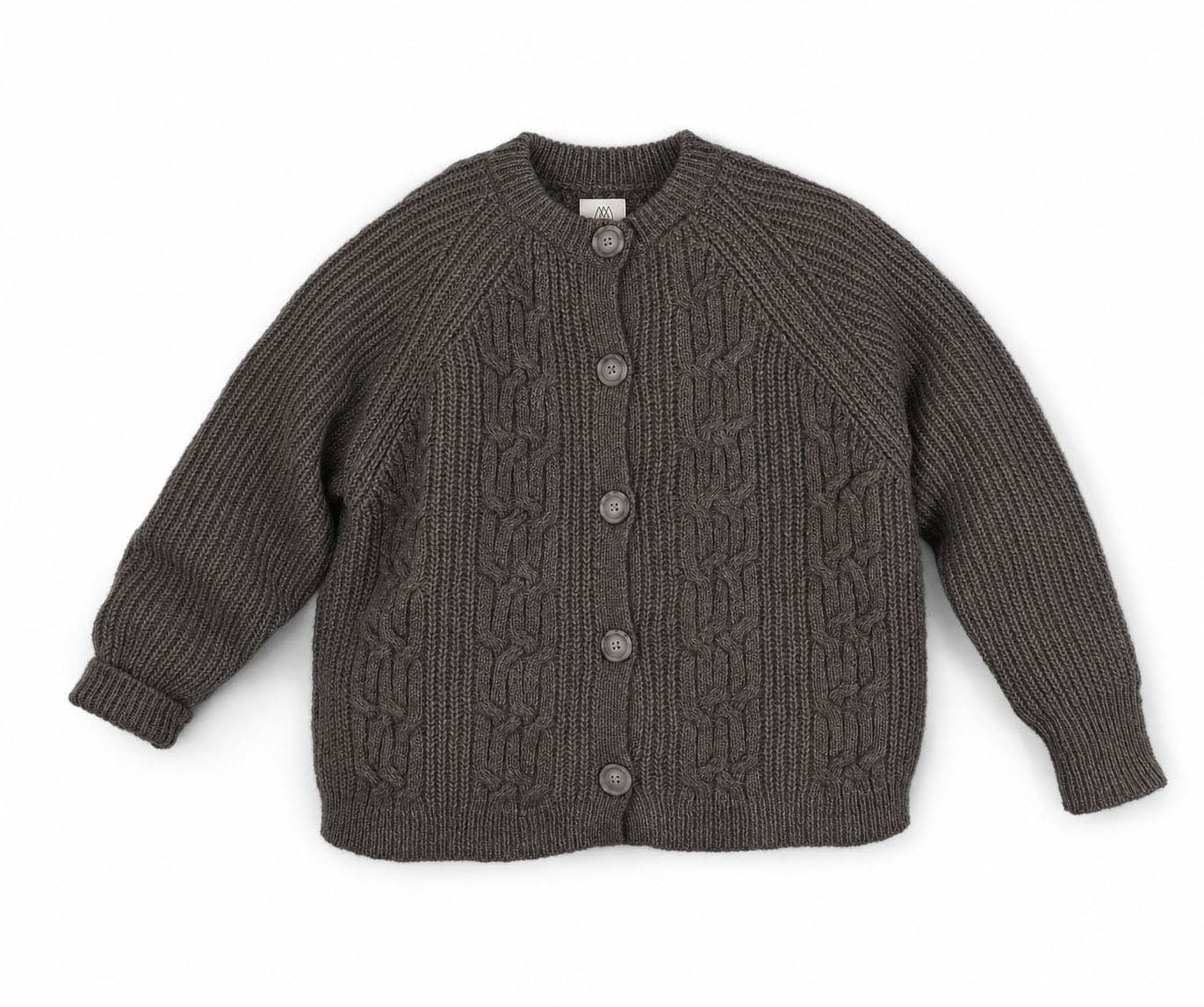 Cardigan mit Flechtdetails aus Alpaka | Damen