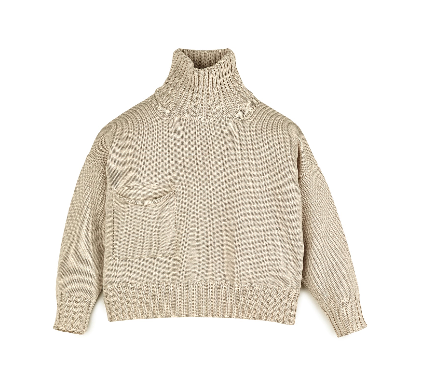 Oversized Sweater mit Stehkragen