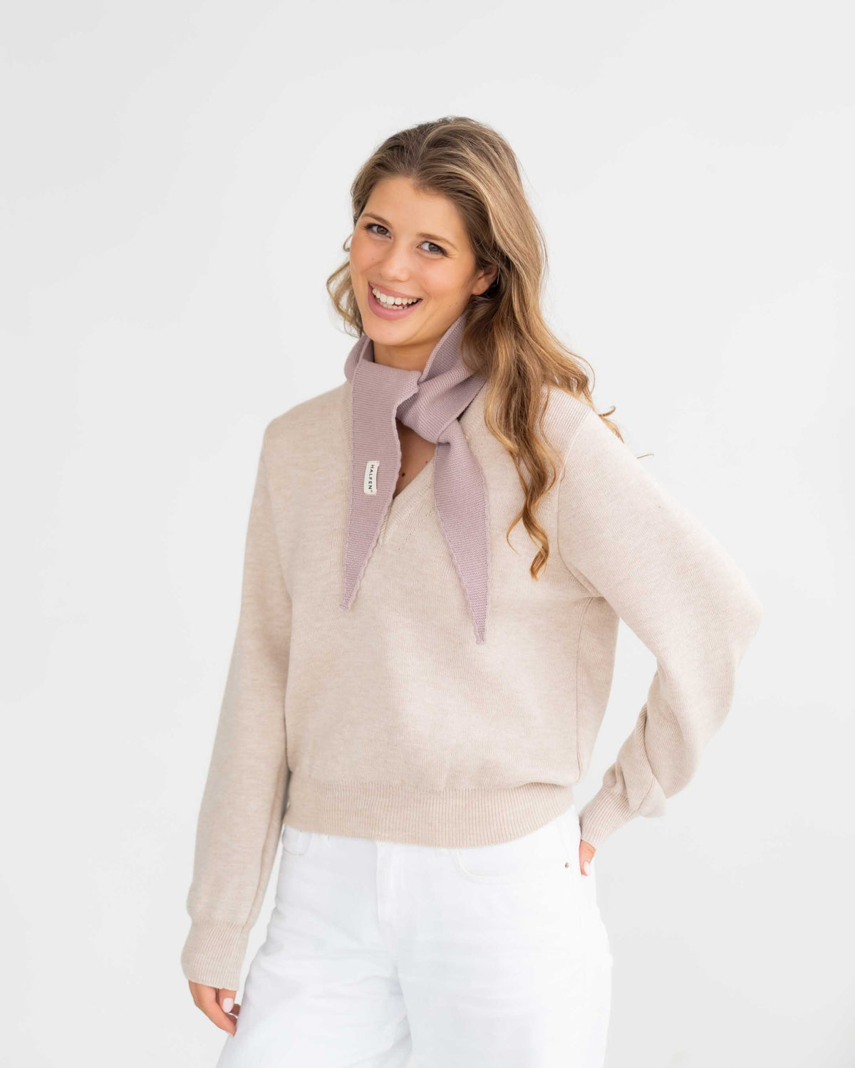 Pullover V-Ausschnitt aus Merino | Damen