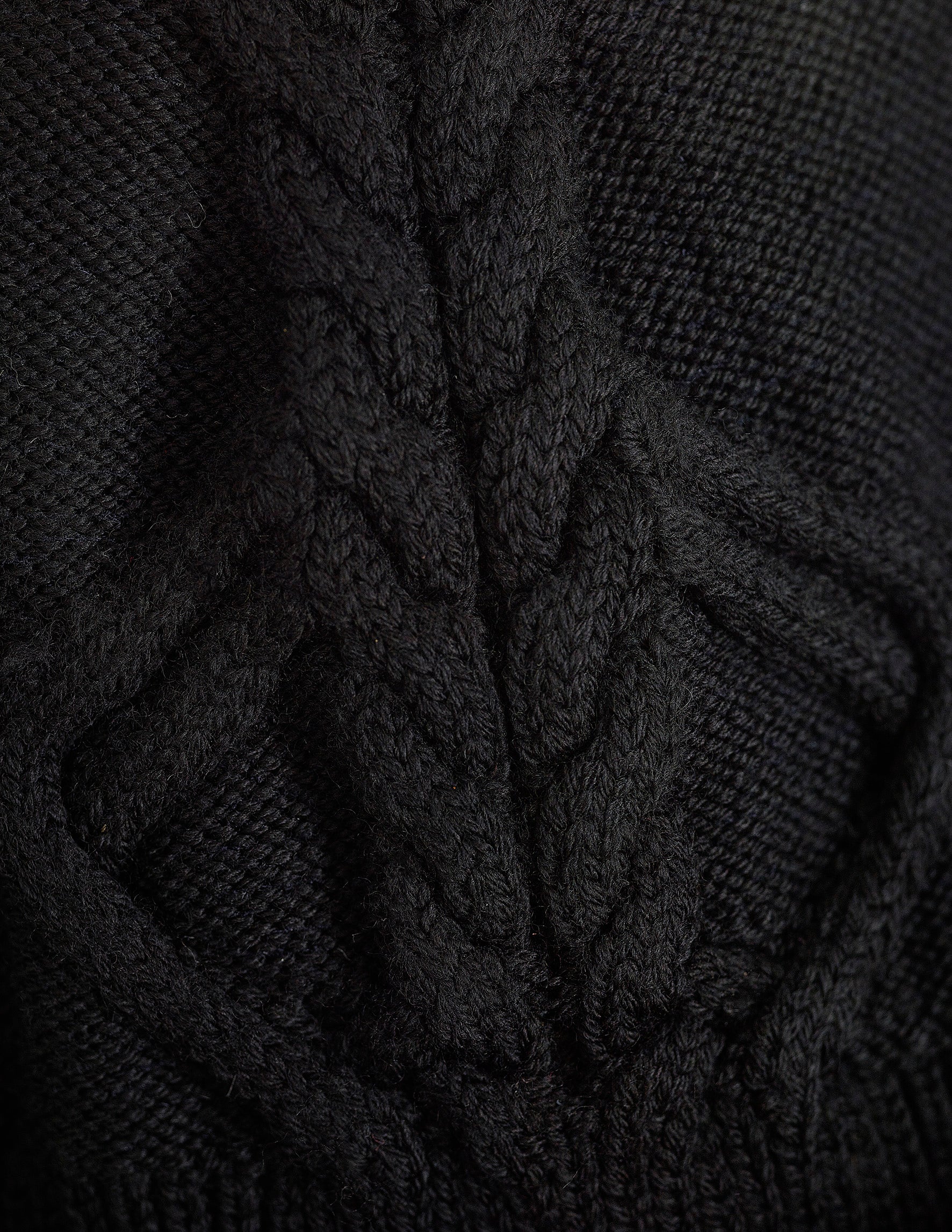 grobe Strick Mütze mit Flechtdetail aus Merino | Damen