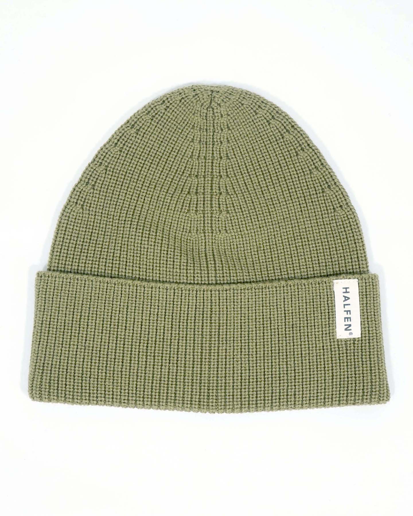 Beanie aus Merinowolle in Forrest – Frontansicht