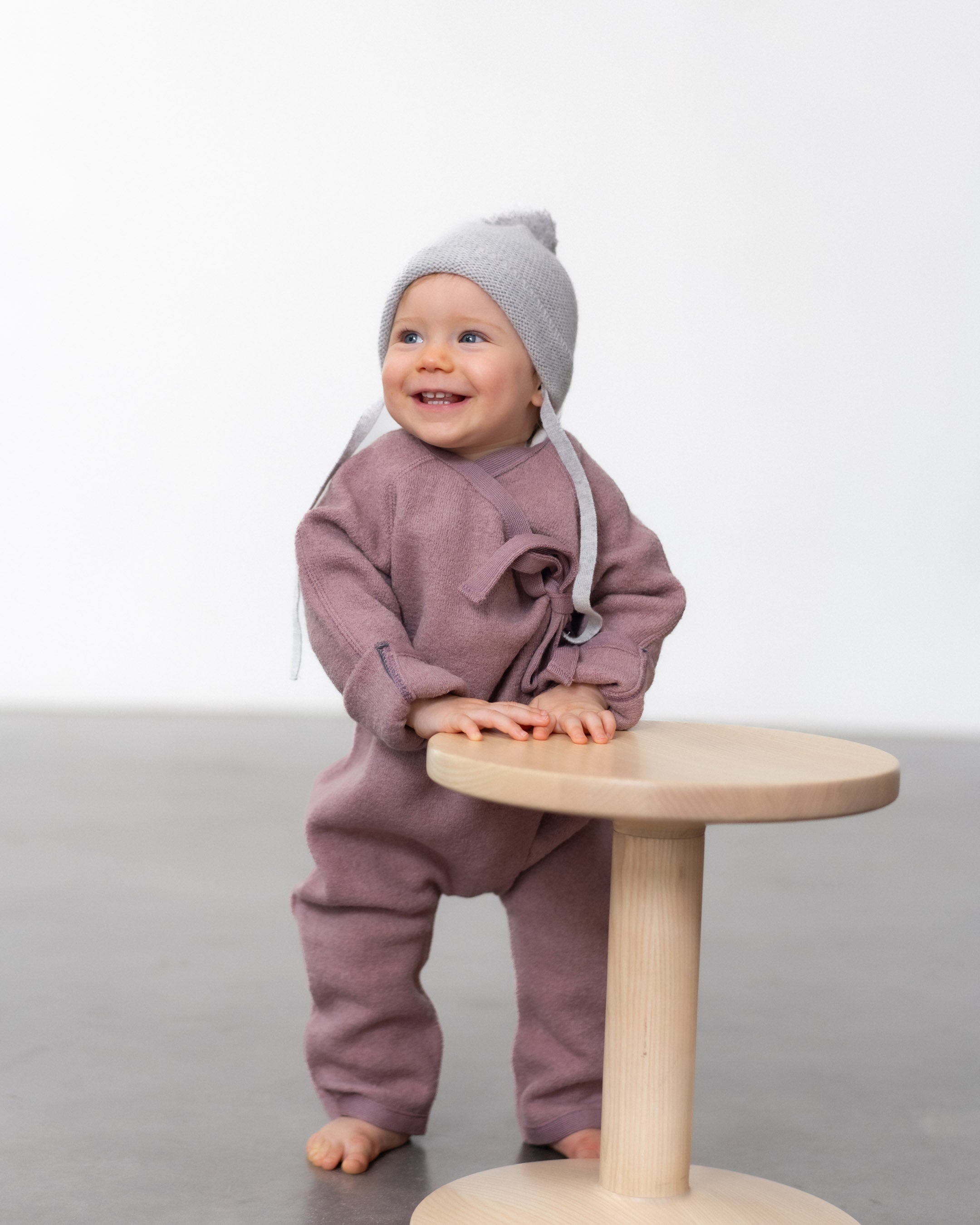 Bindeoverall aus feinem Wollwalk | Baby