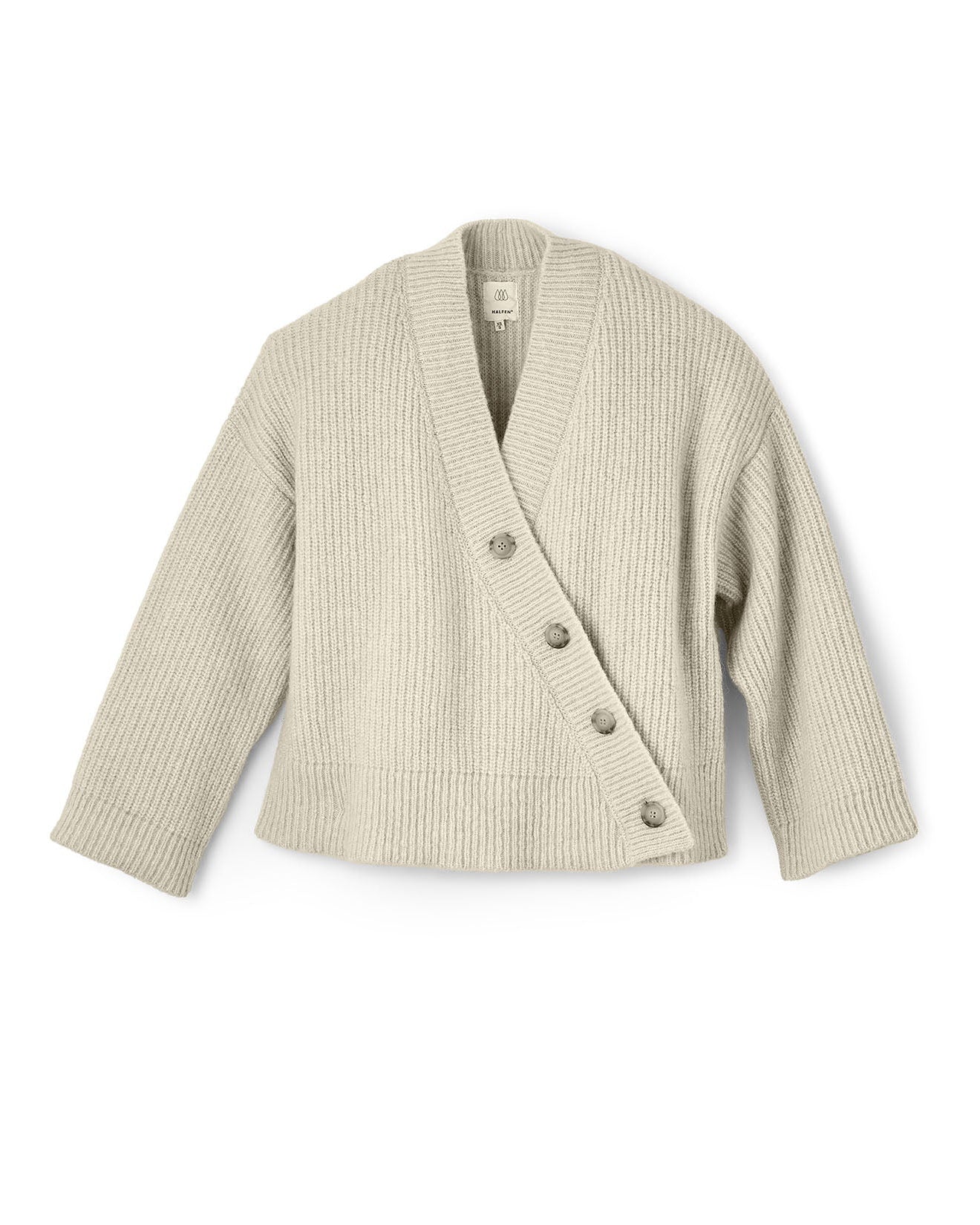 Asymmetrischer Cardigan aus Alpaka | Damen
