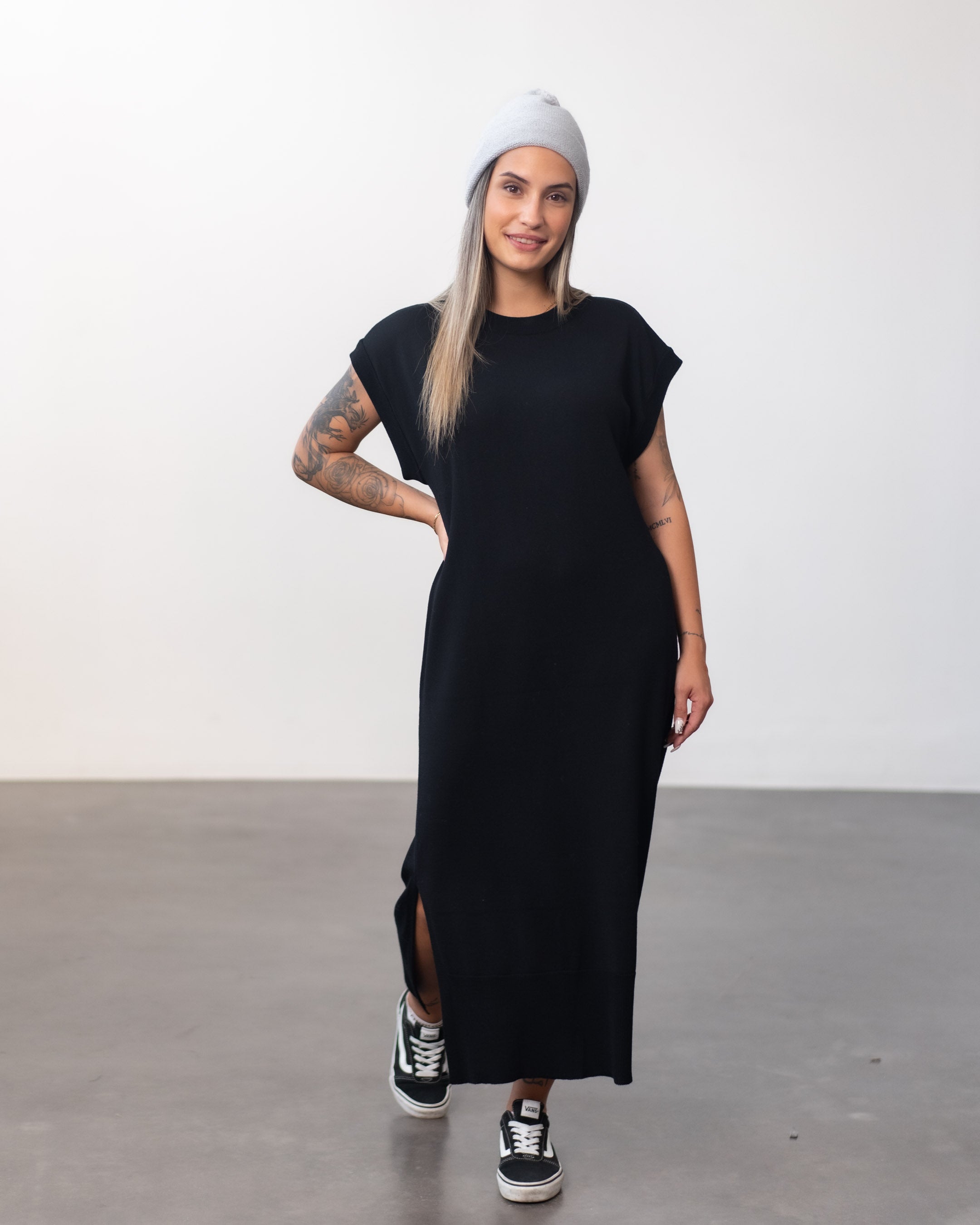 Feinstrick Kleid aus Merino | Damen