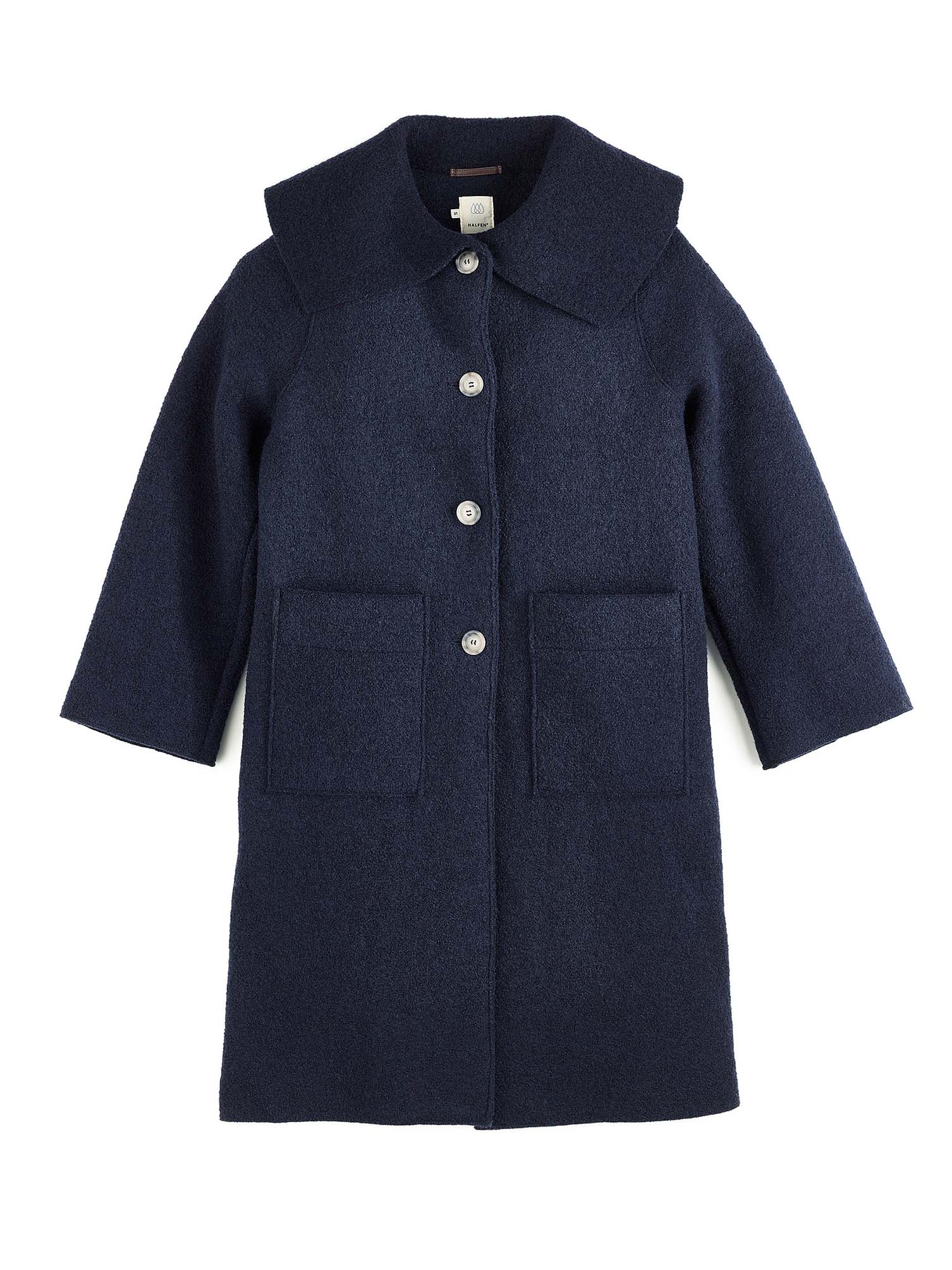 Long coat with collar