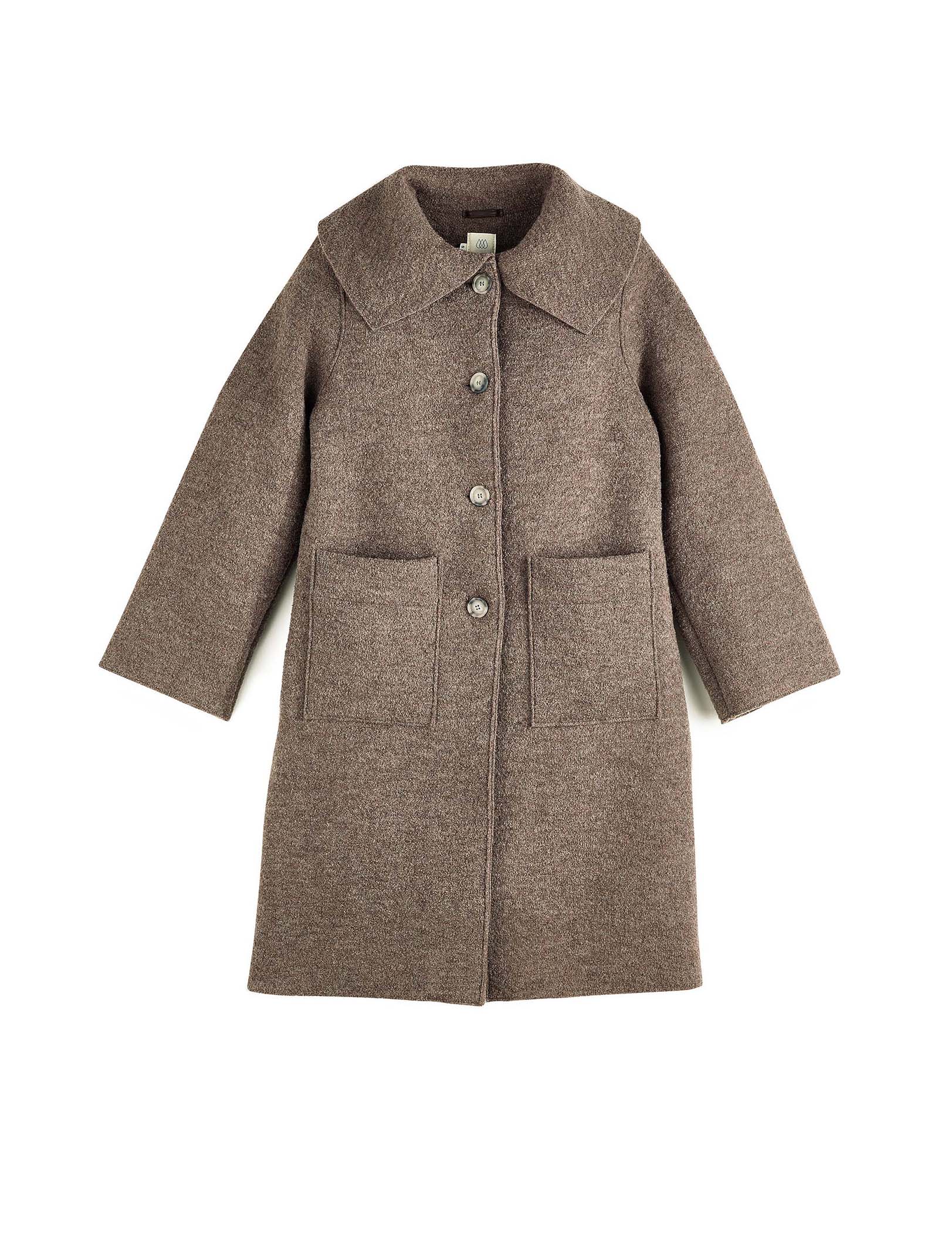 Long coat with collar