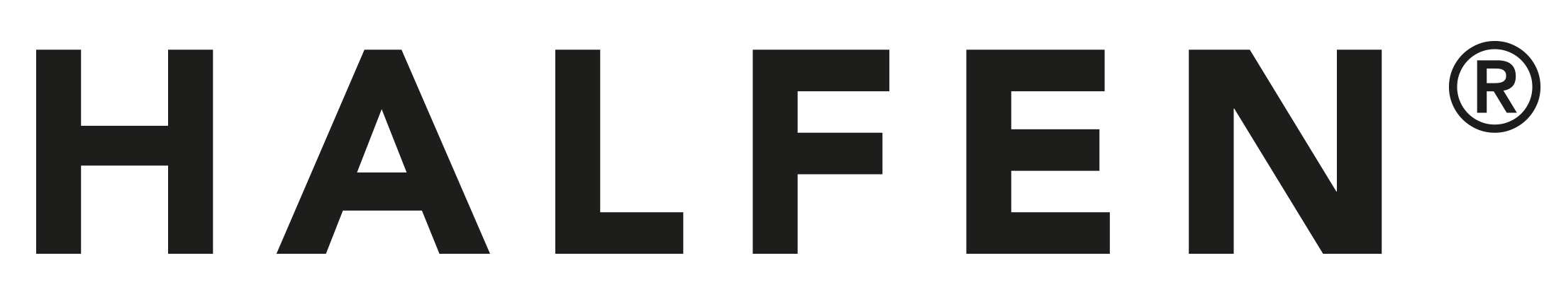 Halfen Logo mit R als PNG reiner Text