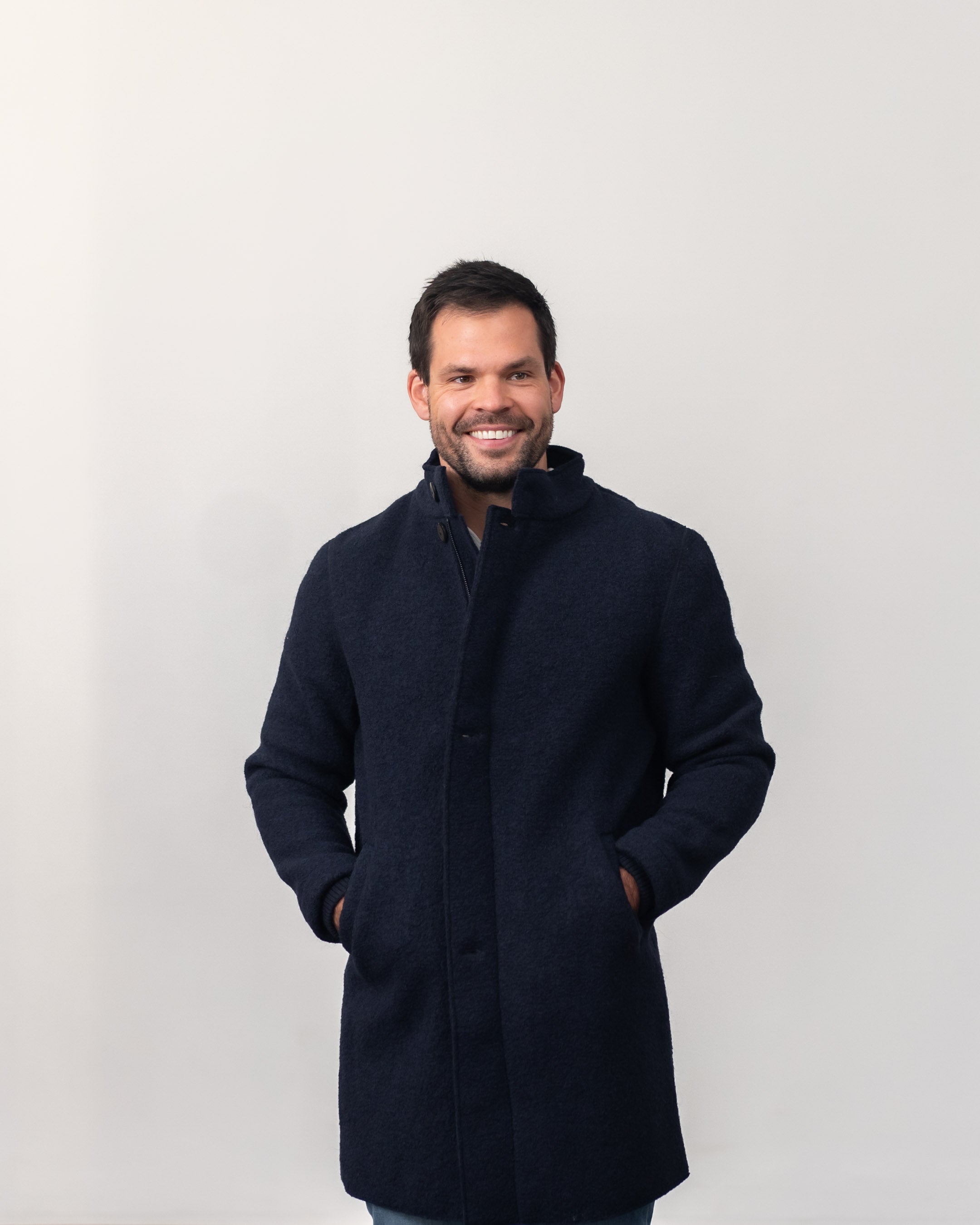 Mantel aus Walk | Herren