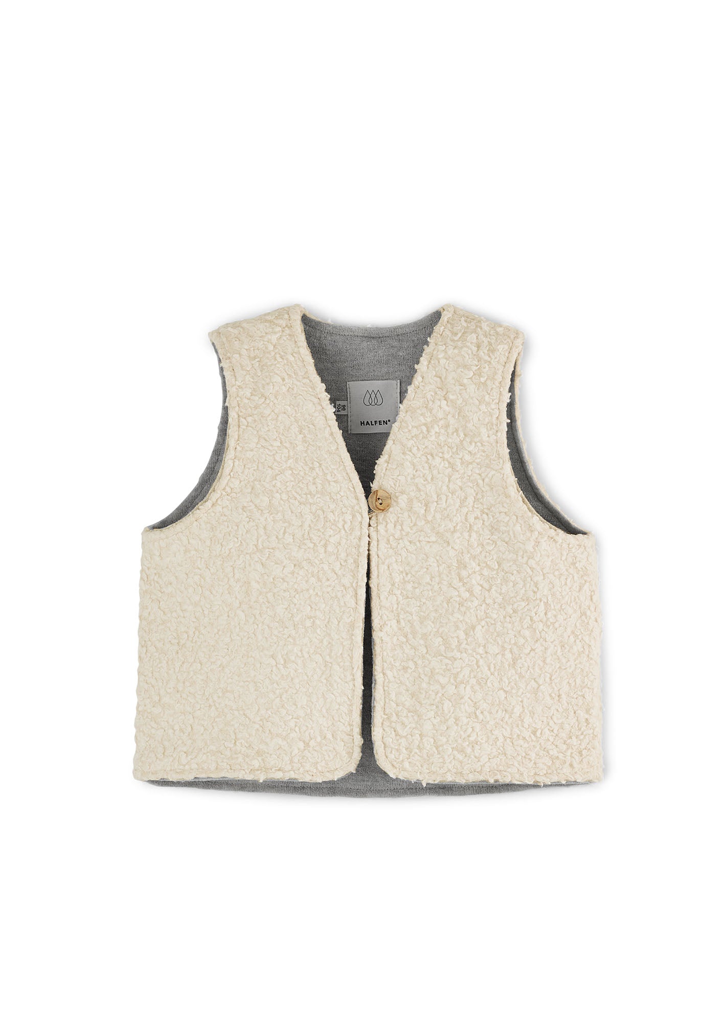 Teddyweste aus feinem Wollwalk | Kinder