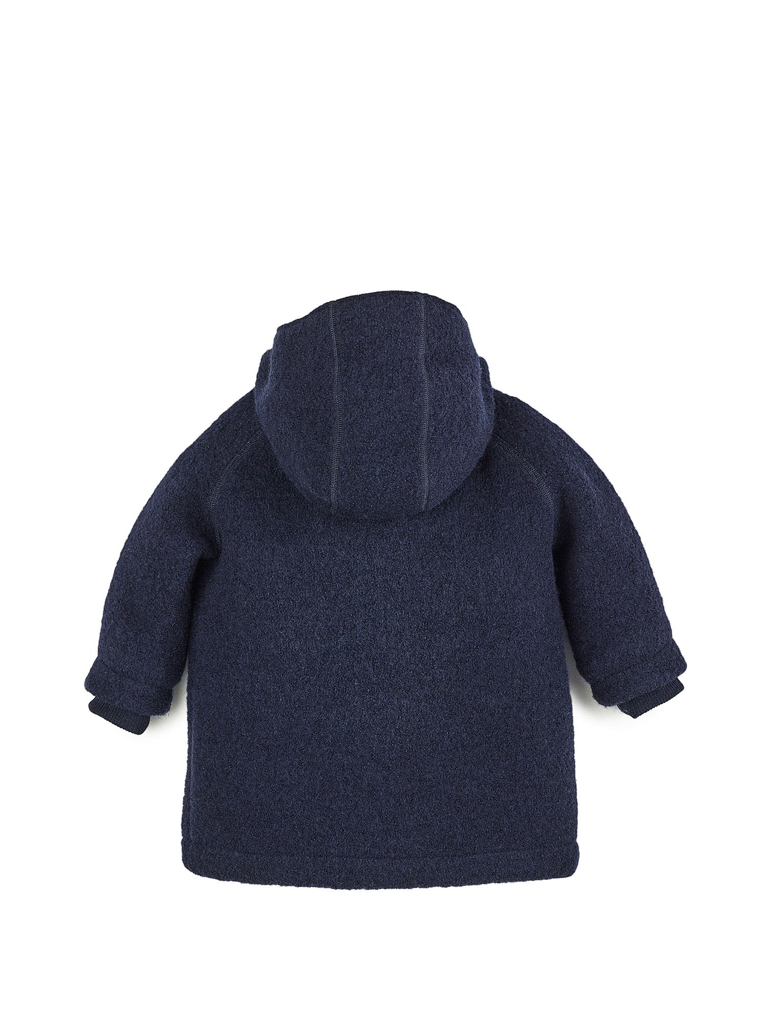 Hooded boiled wool coat | Kids