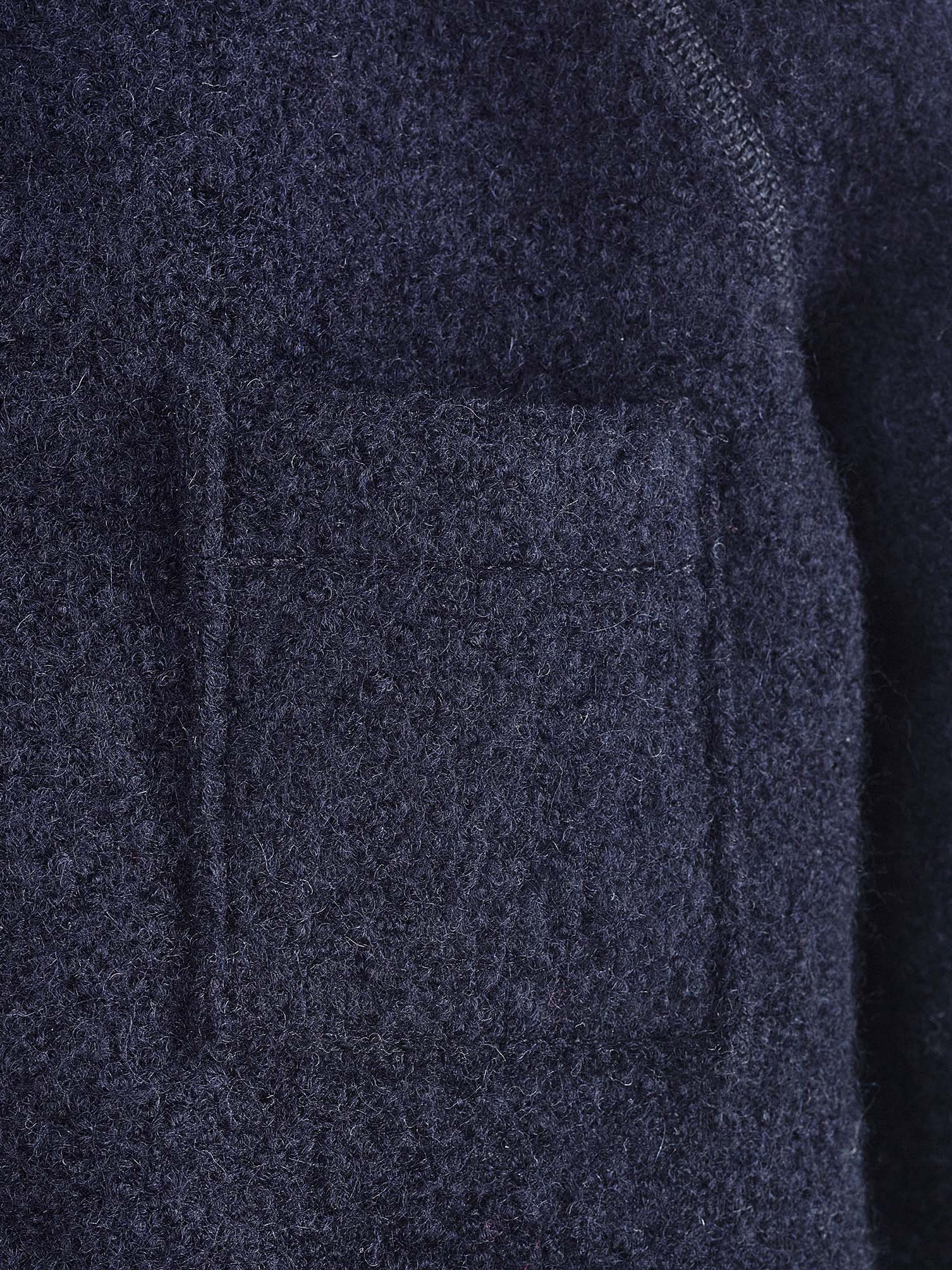 Hooded boiled wool coat | Kids