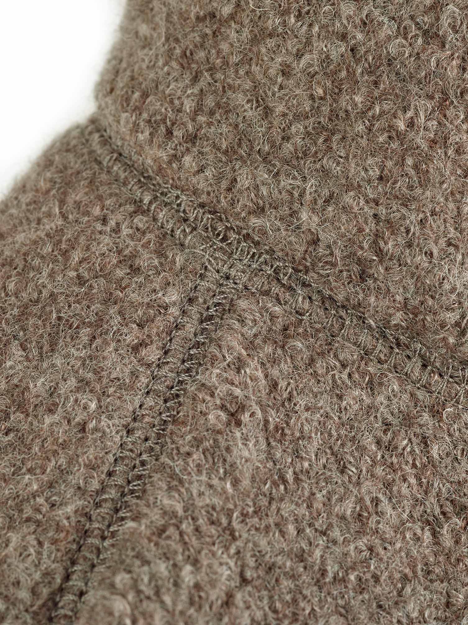 Hooded boiled wool coat | Kids