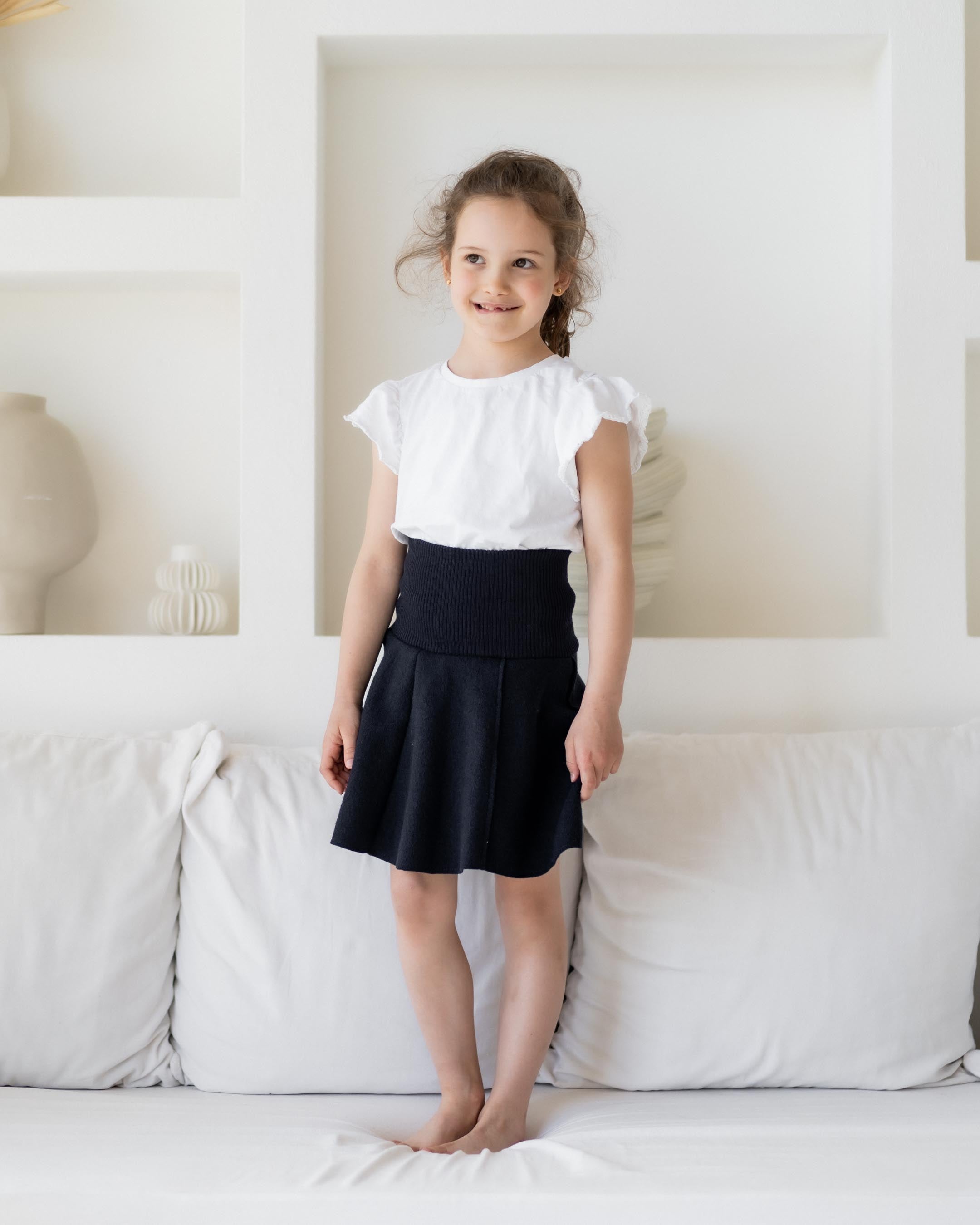Rock aus feinem Wollwalk | Kinder