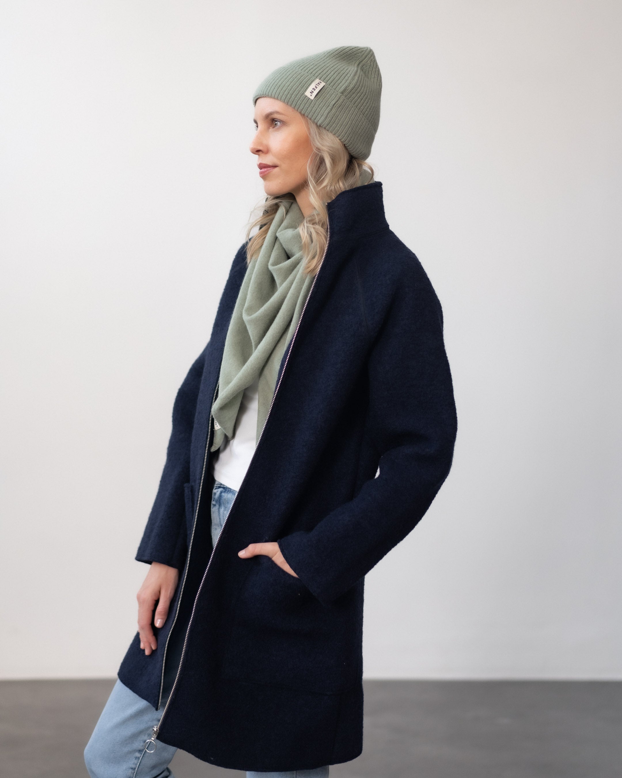 Kurzmantel aus Walk | Damen
