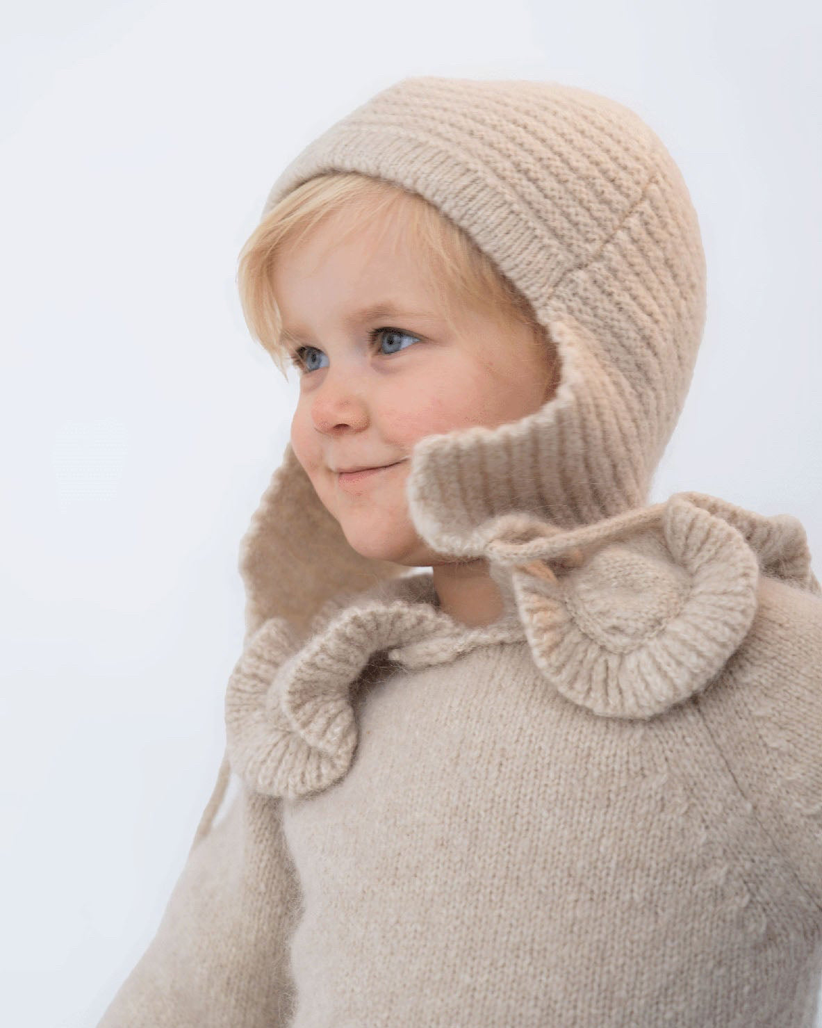 Pullover mit Peter Pan Kragen aus Alpaka | Baby & Kinder