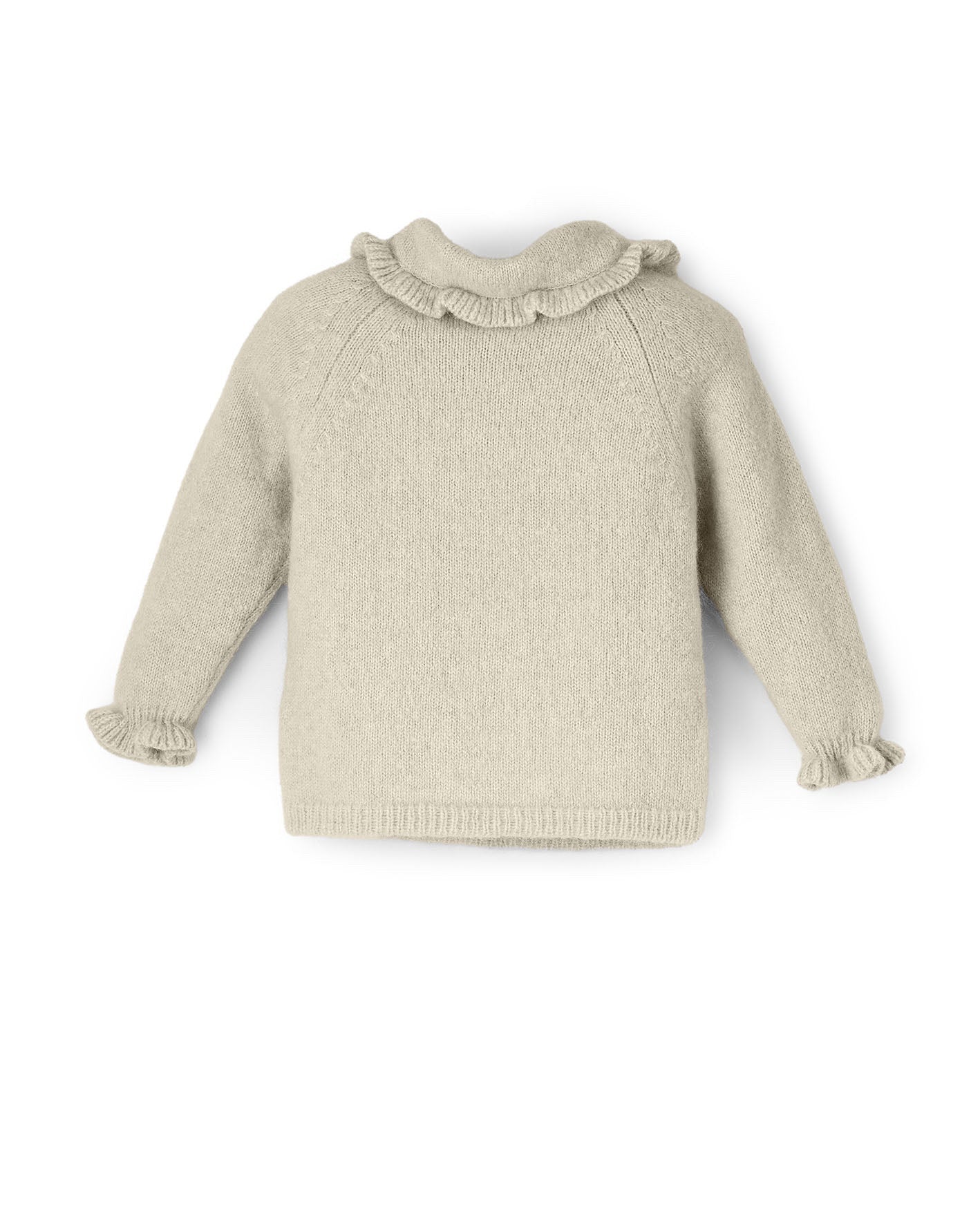 Pullover mit Peter Pan Kragen aus Alpaka | Baby & Kinder
