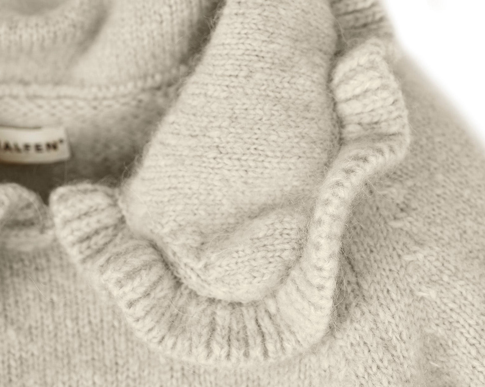 Pullover mit Peter Pan Kragen aus Alpaka | Baby & Kinder